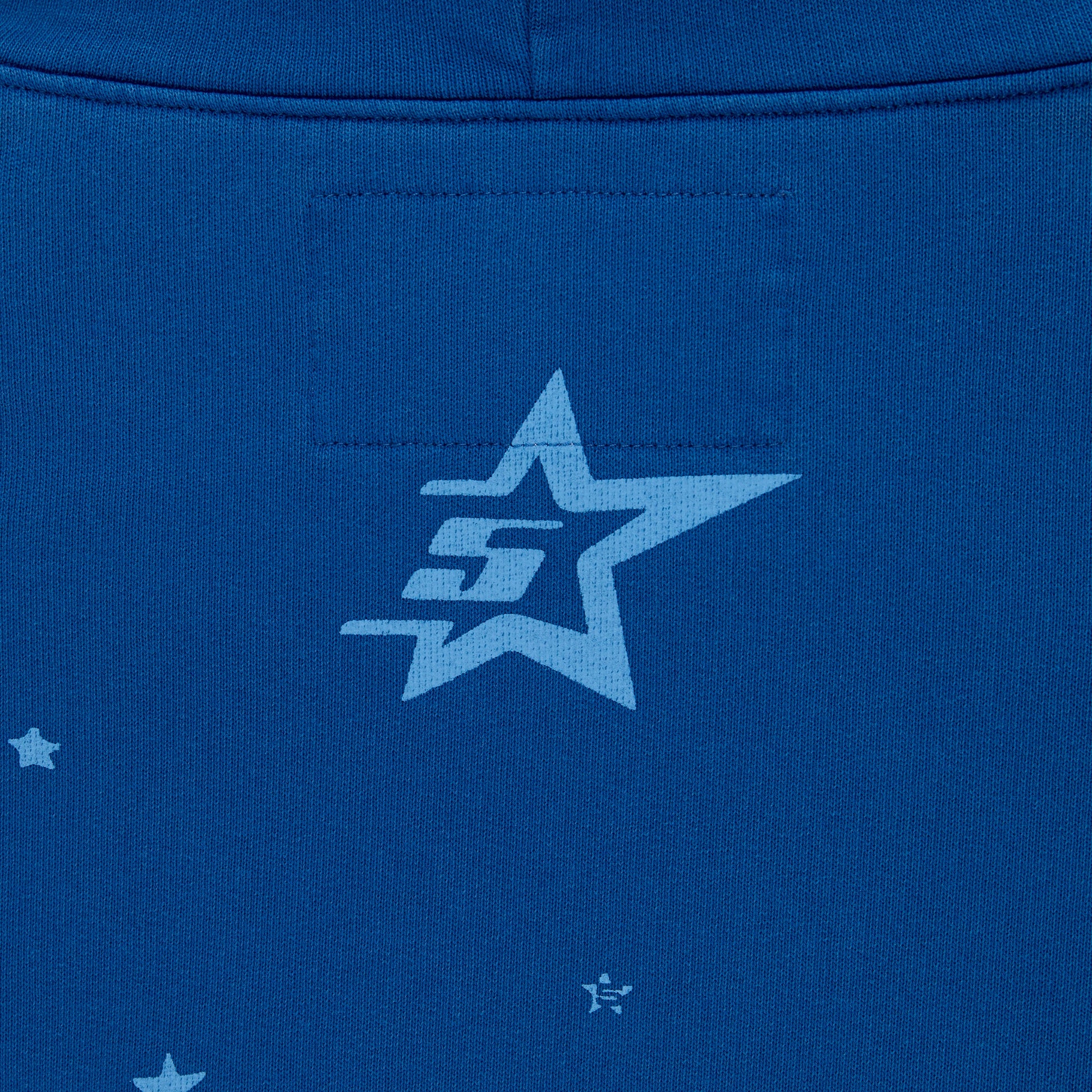 SP5DER Star Girl Hoodie - Blue - Detail View 4