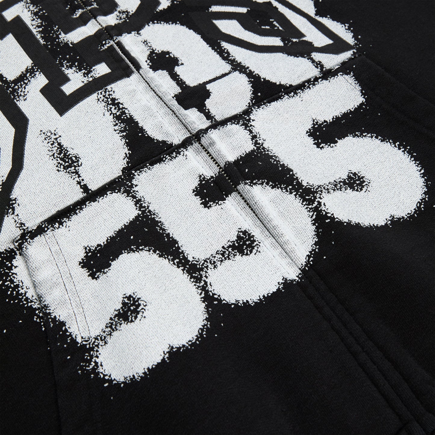SP5DER 555 Full-Zip Hoodie – Black - Detail View 2