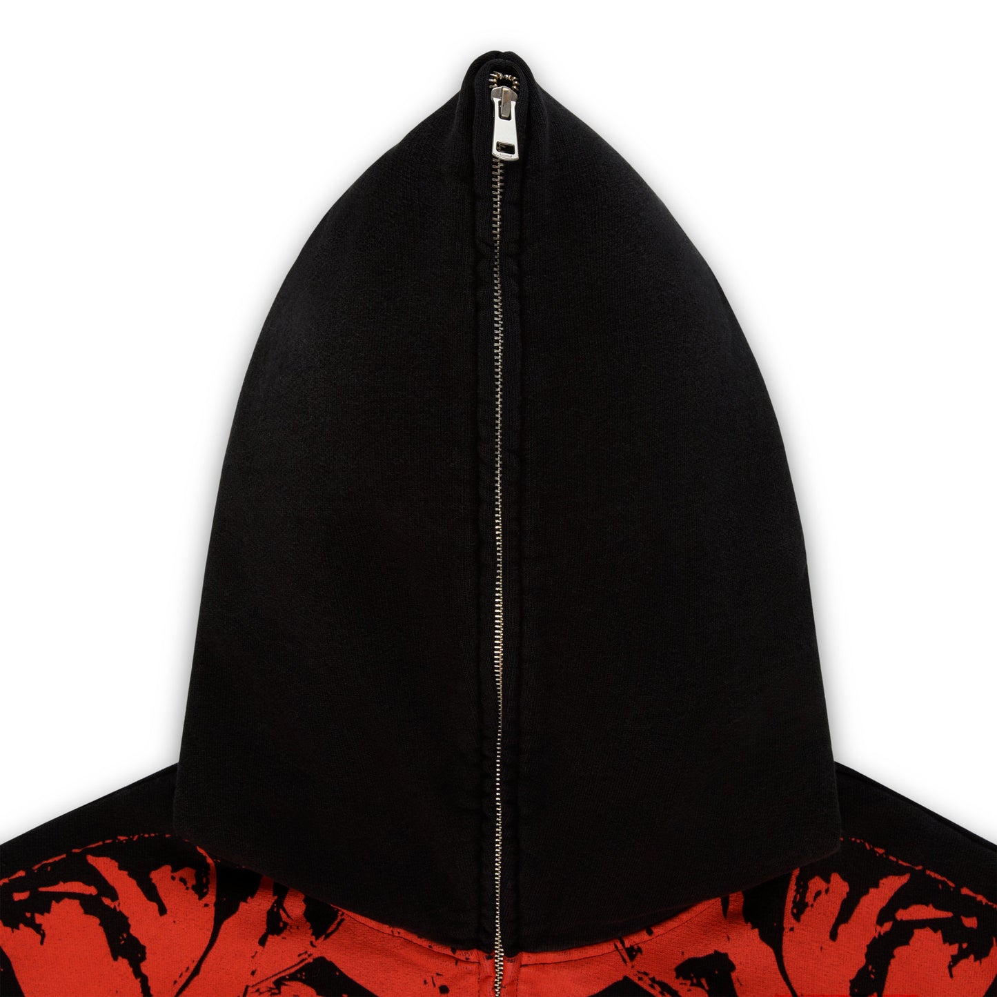 SP5DER JP5 Moto Full-Zip Hoodie – Black - Detail View 3