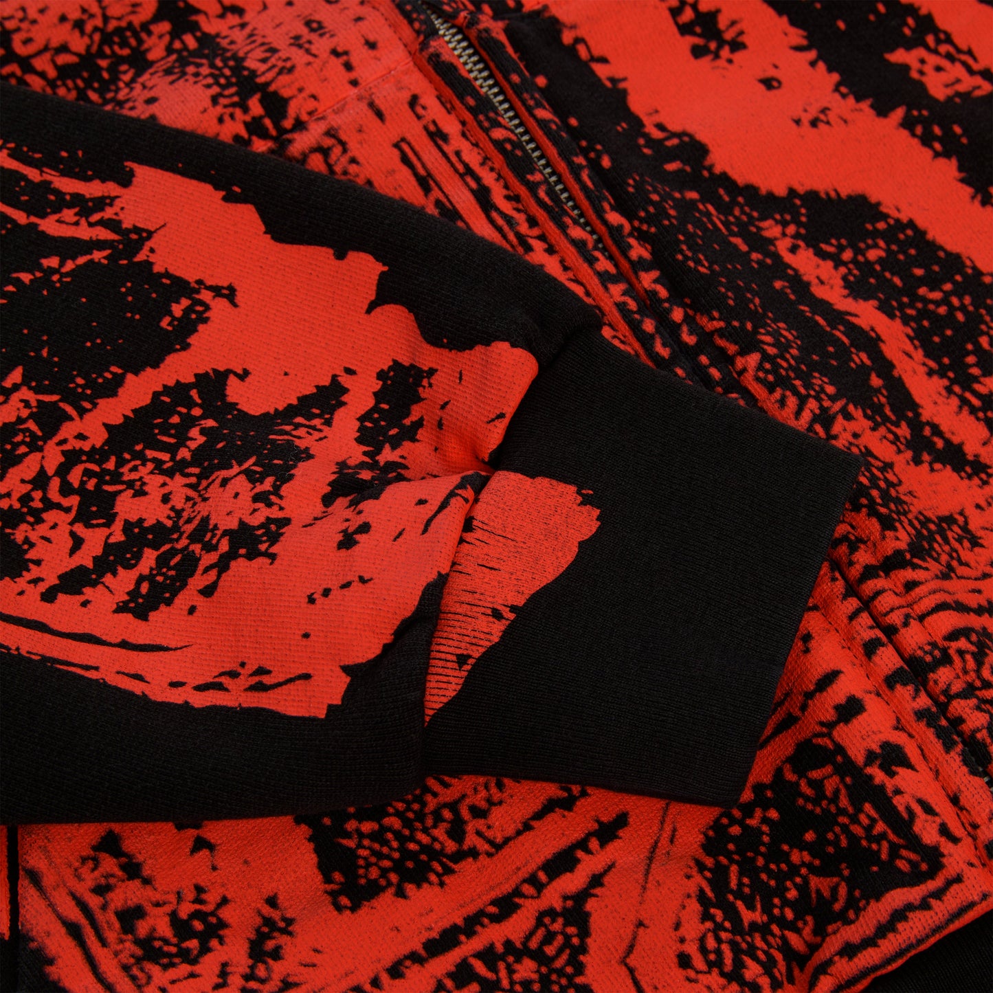 SP5DER JP5 Moto Full-Zip Hoodie – Black - Detail View 4