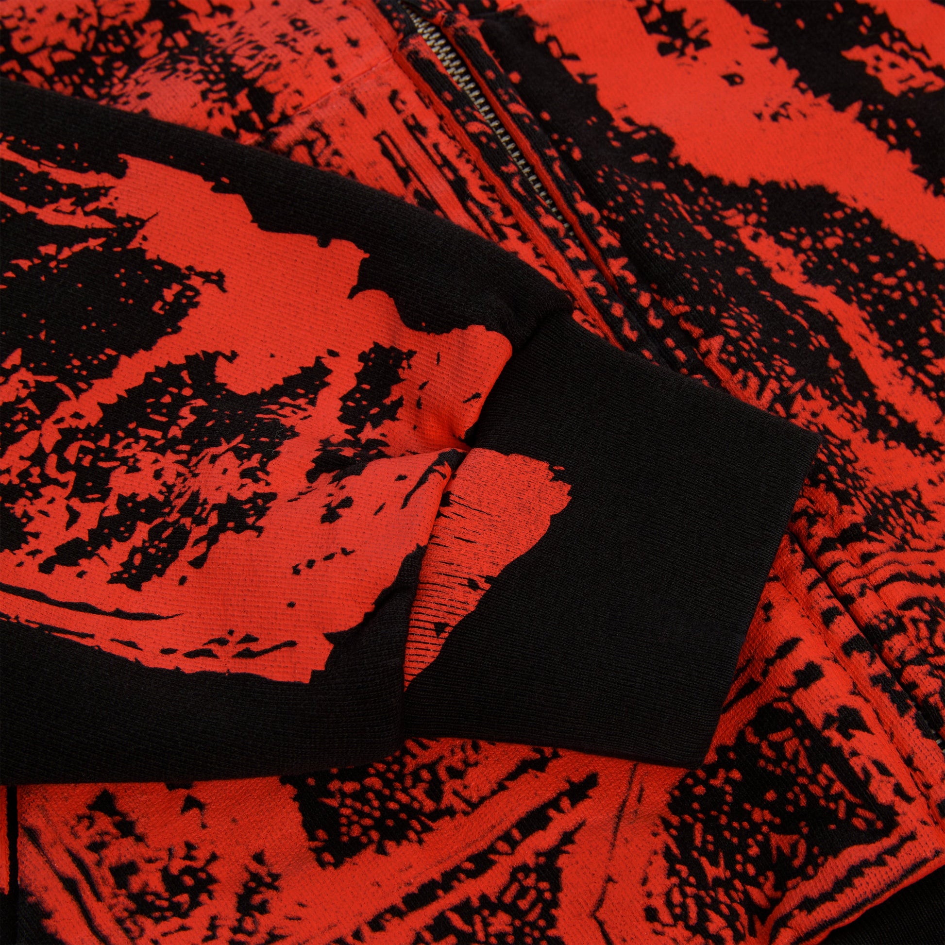 SP5DER JP5 Moto Full-Zip Hoodie – Black - Detail View 4