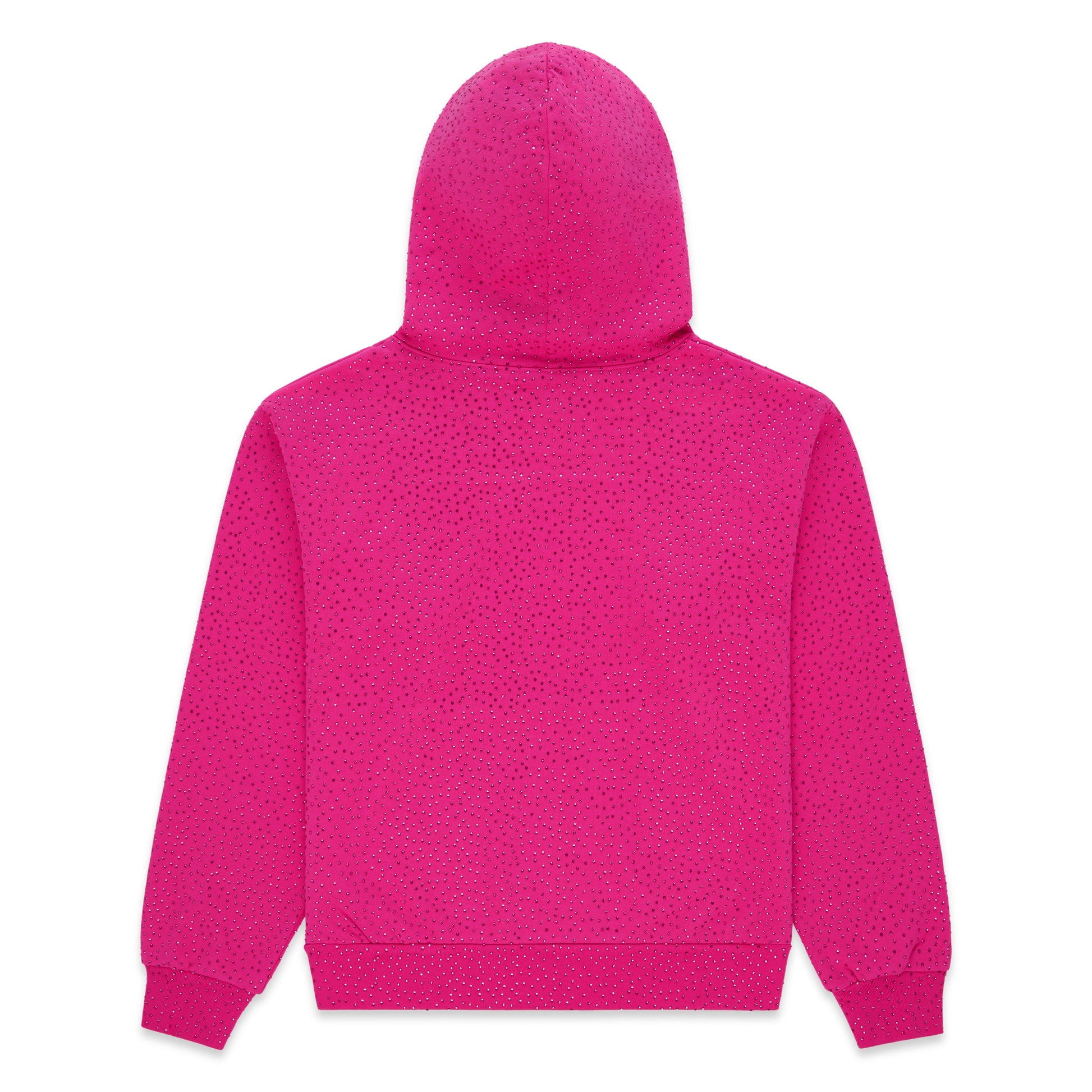 SP5DER VVS Rhinestone Hoodie - Pink - Back View