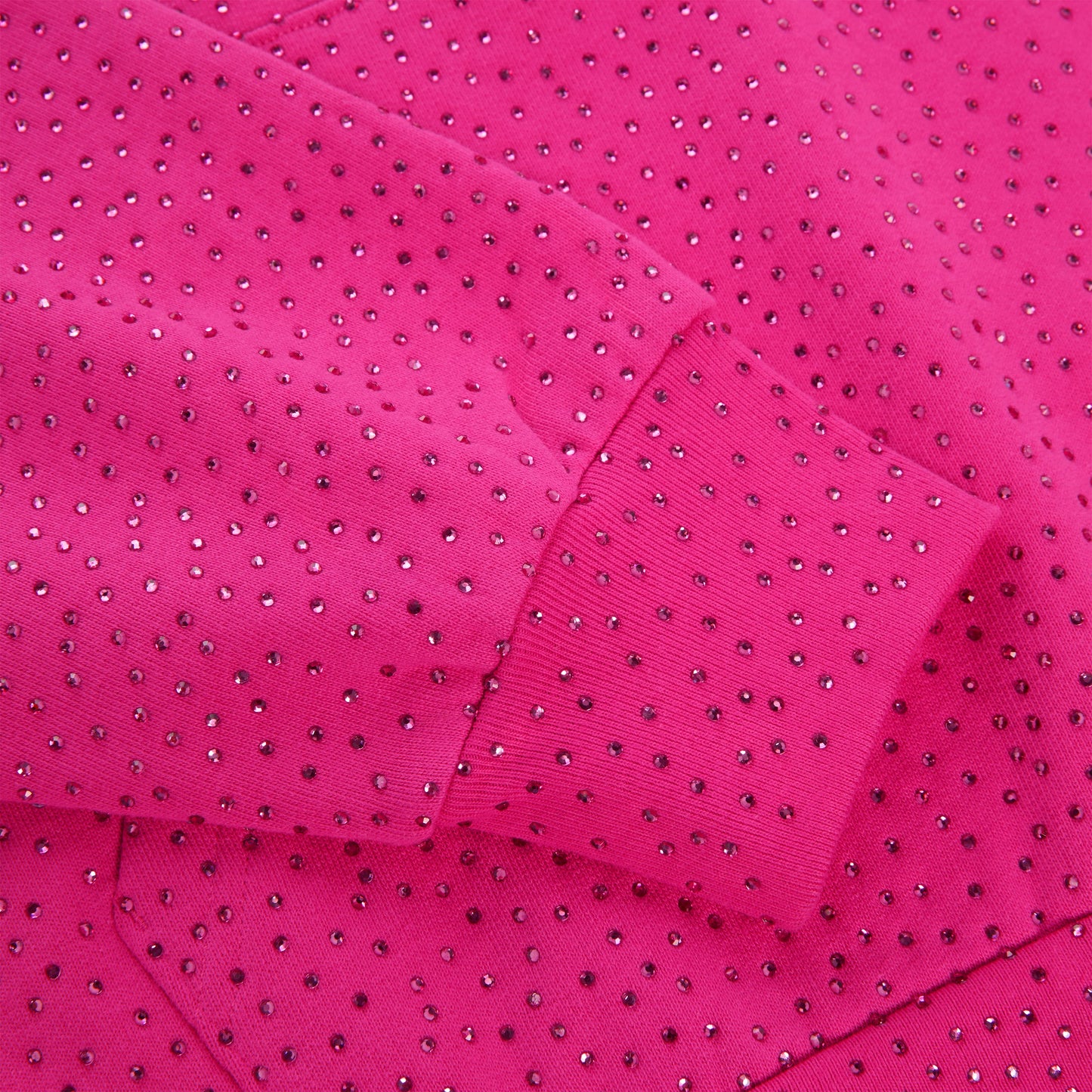 SP5DER VVS Rhinestone Hoodie - Pink - Detail View 3