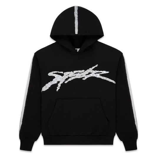 SP5DER Screaming Eagle Hoodie - Black - Front View