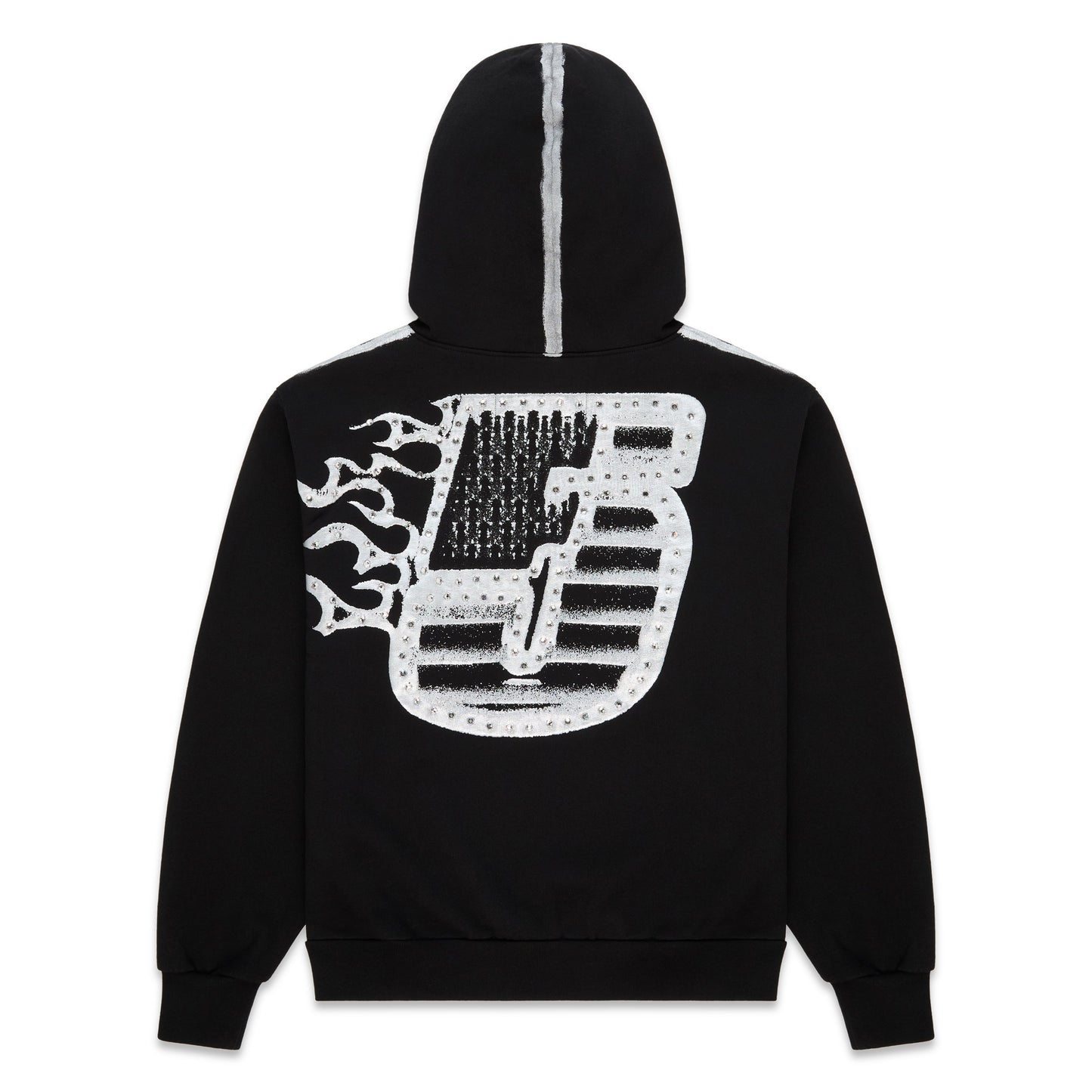 SP5DER Screaming Eagle Hoodie - Black - Back View