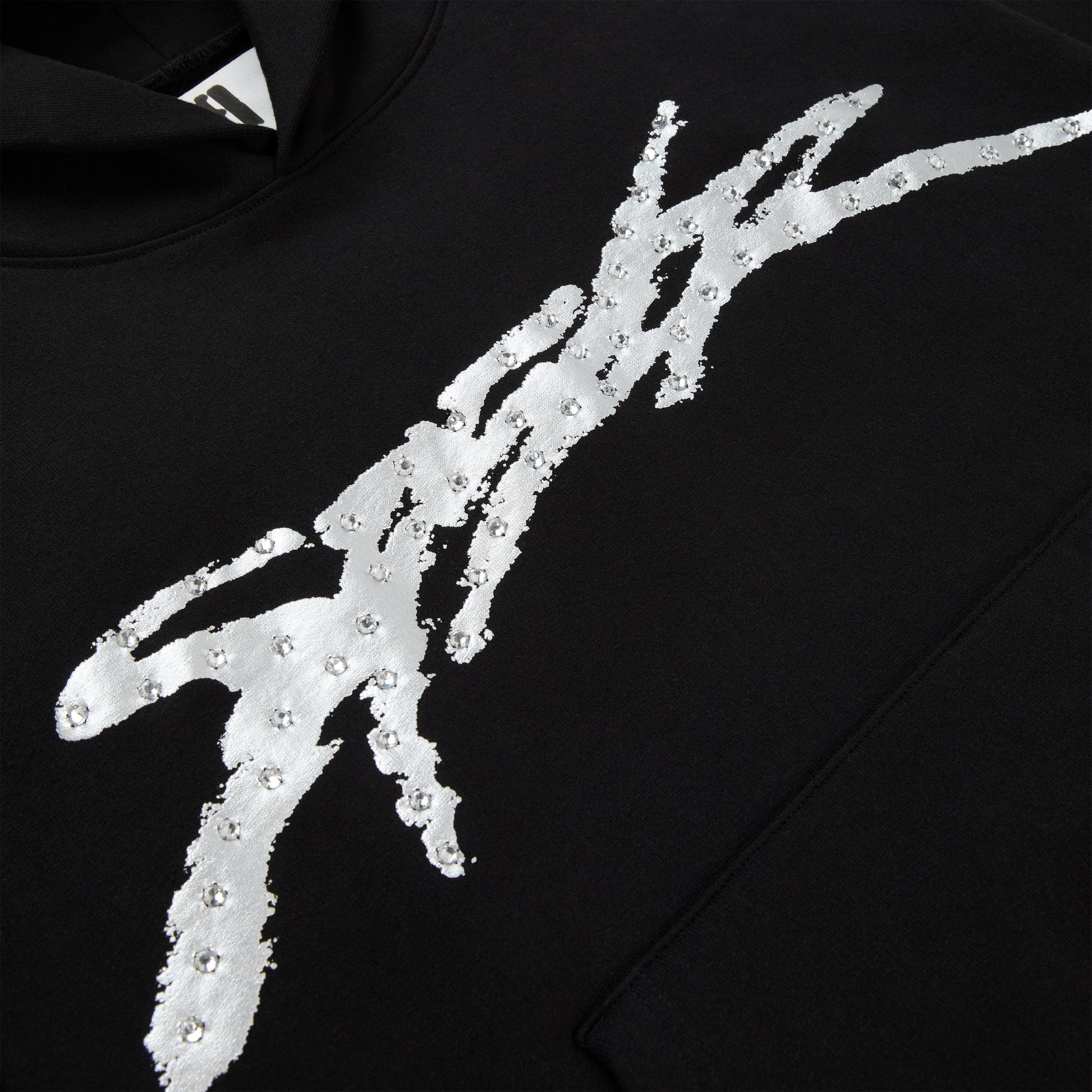 SP5DER Screaming Eagle Hoodie - Black - Detail View 1