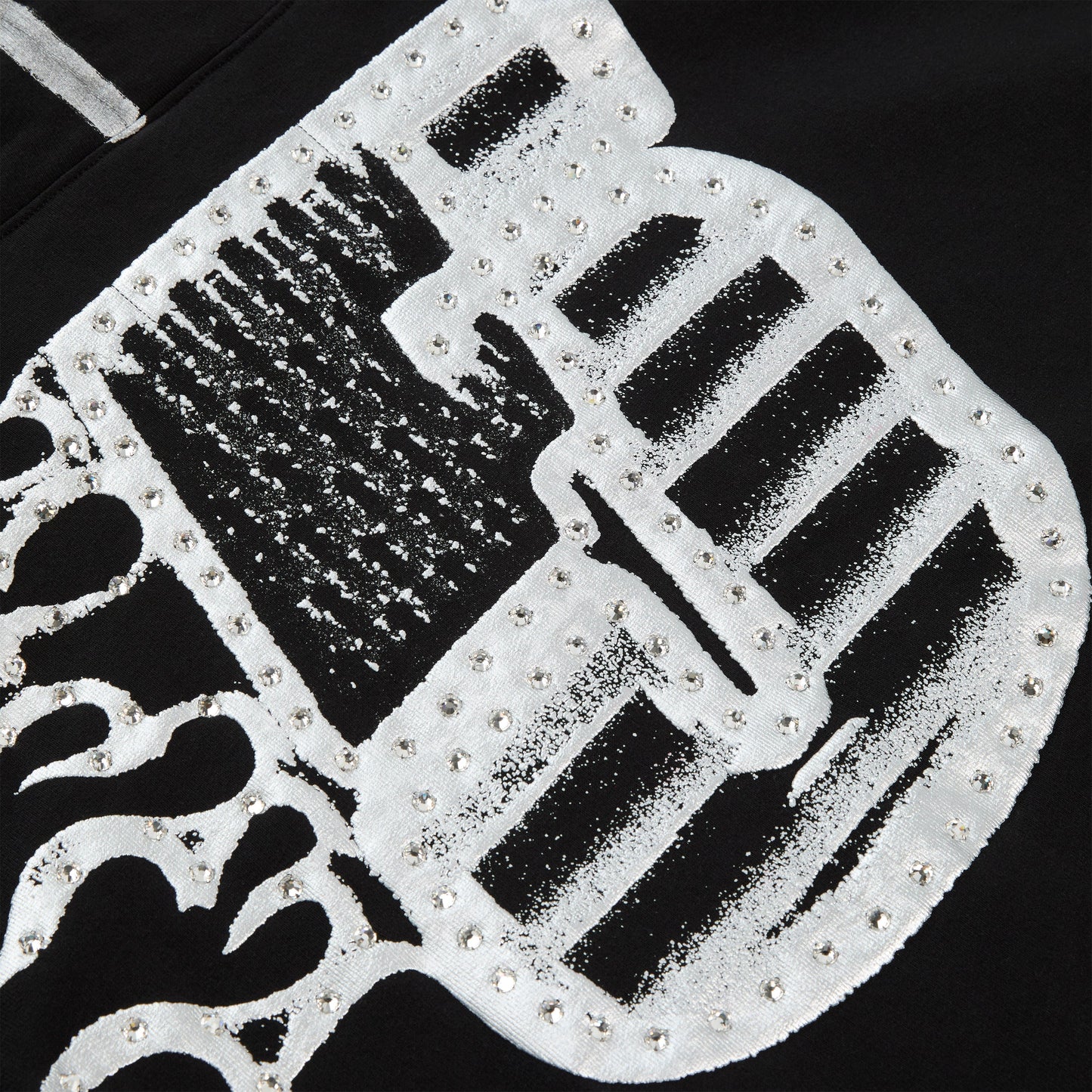 SP5DER Screaming Eagle Hoodie - Black - Detail View 3
