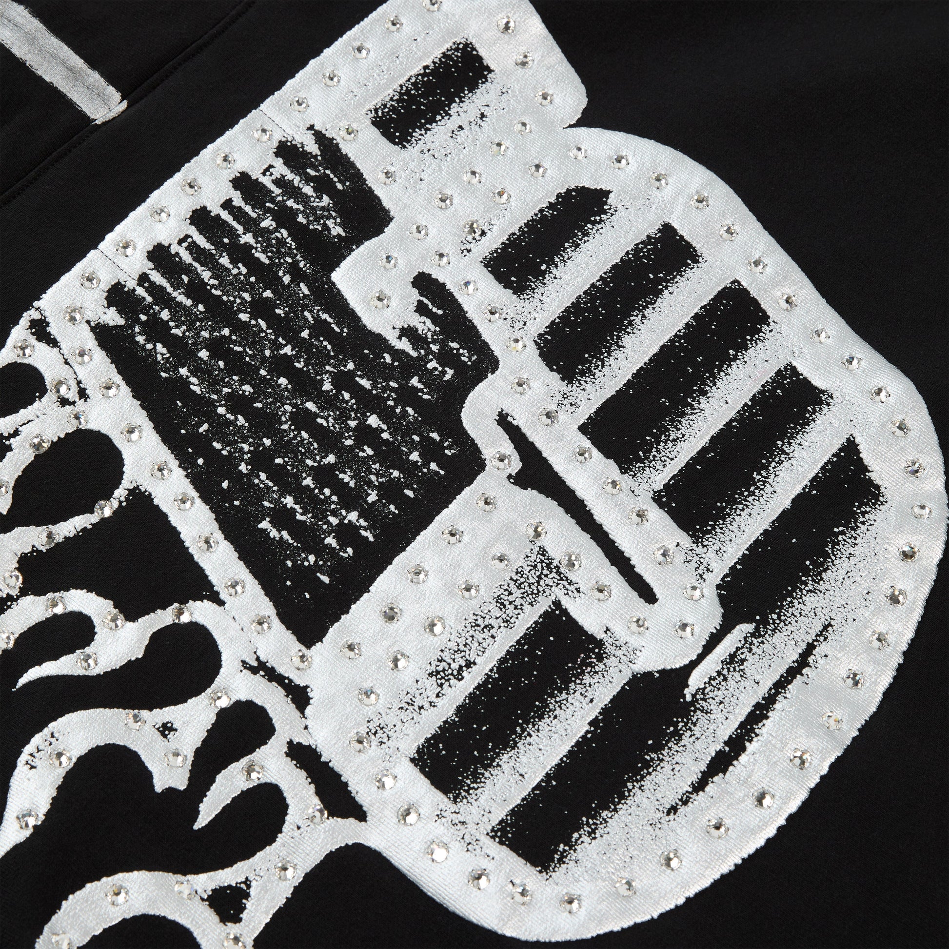 SP5DER Screaming Eagle Hoodie - Black - Detail View 3