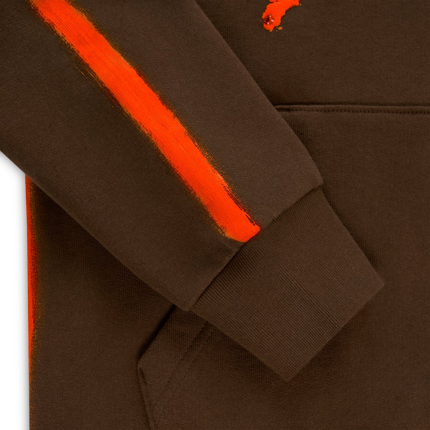 SP5DER Screaming Eagle Hoodie - Brown - Detail View 2