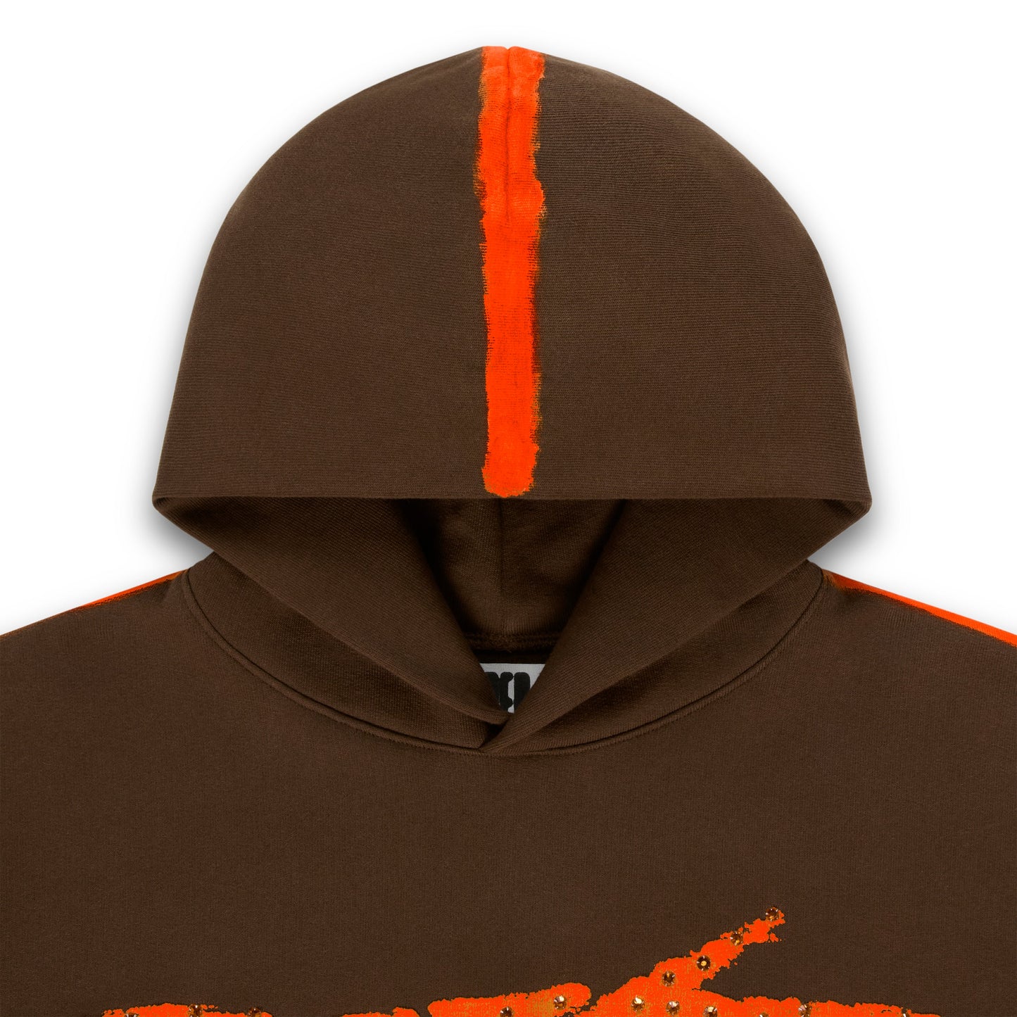 SP5DER Screaming Eagle Hoodie - Brown - Detail View 3