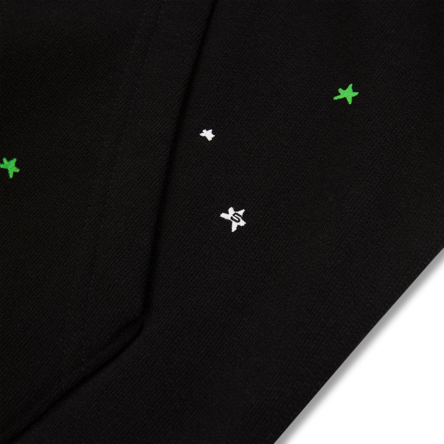 SP5DER Heavy Web Hoodie – Black - Detail View 4