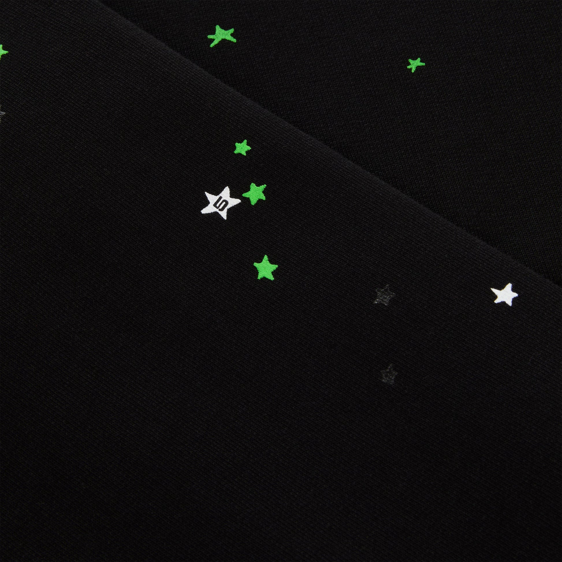 SP5DER Heavy Web Hoodie – Black - Detail View 5
