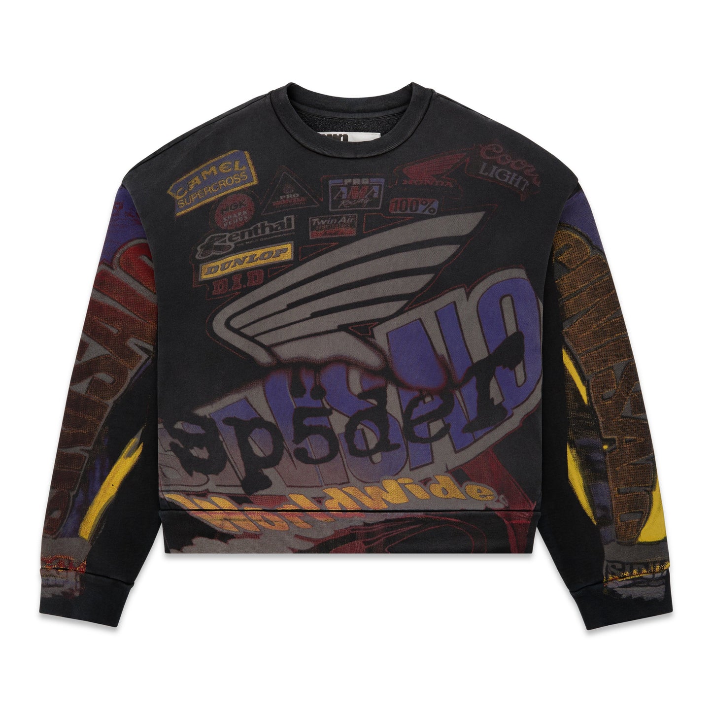 Sp5der Trompe-l'oeil Crewneck