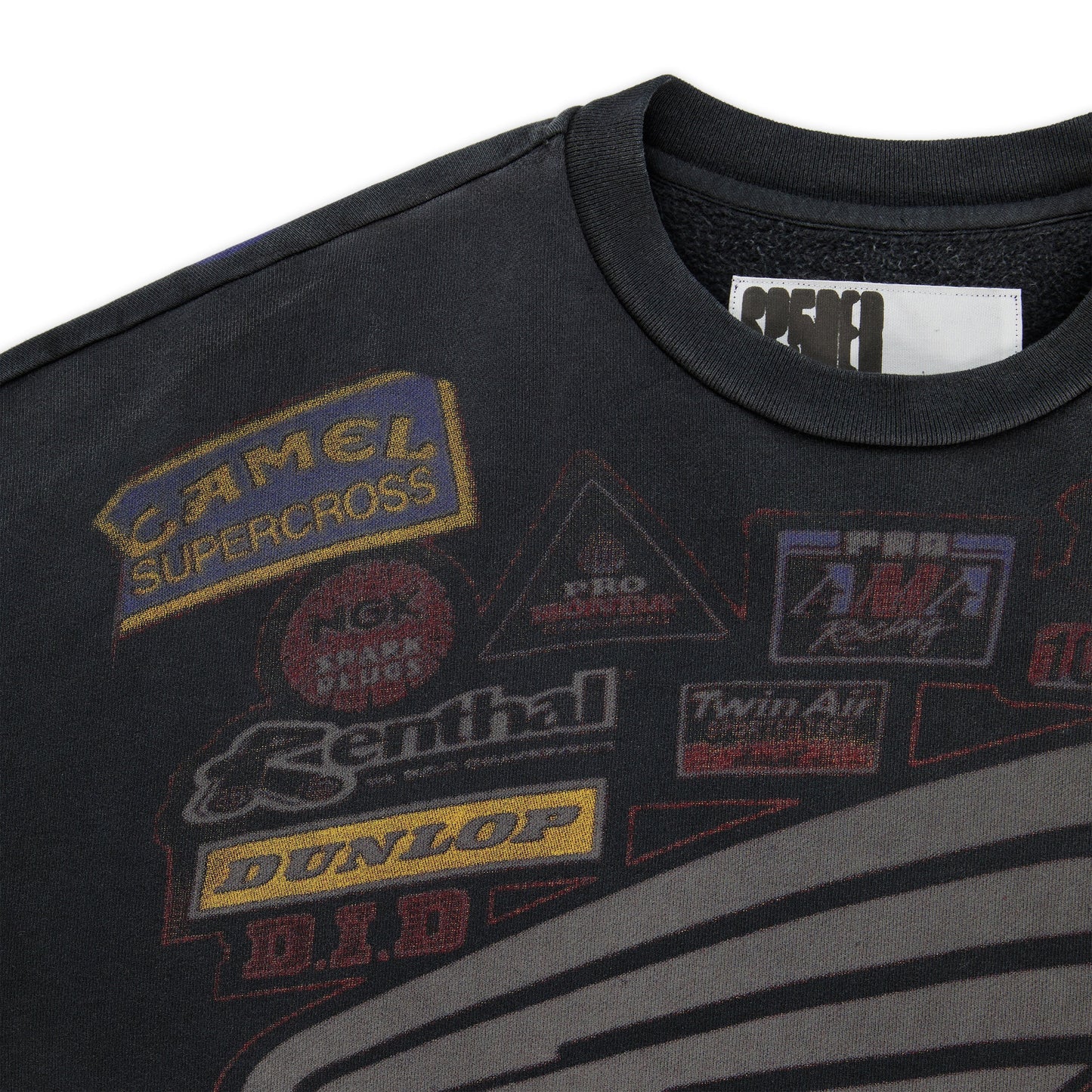 Sp5der Trompe-l'oeil Crewneck