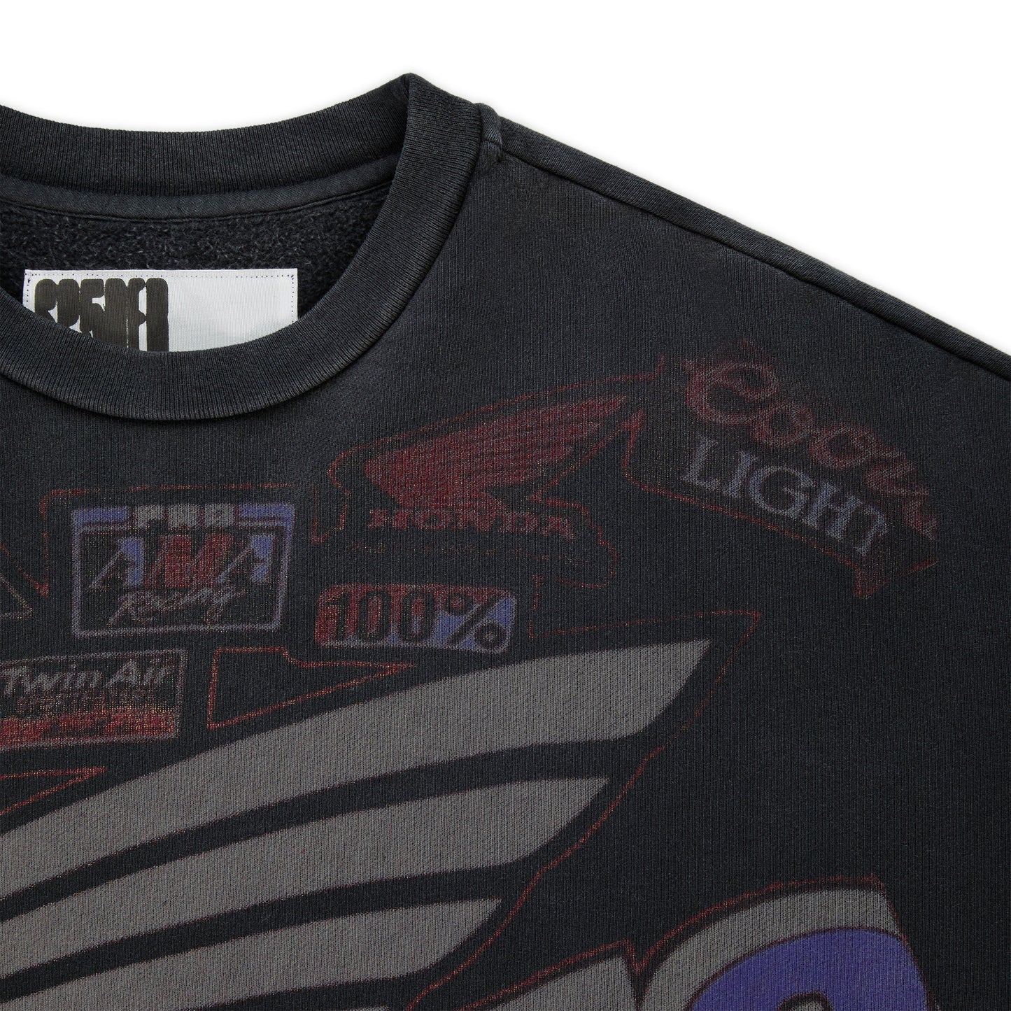 Sp5der Trompe-l'oeil Crewneck