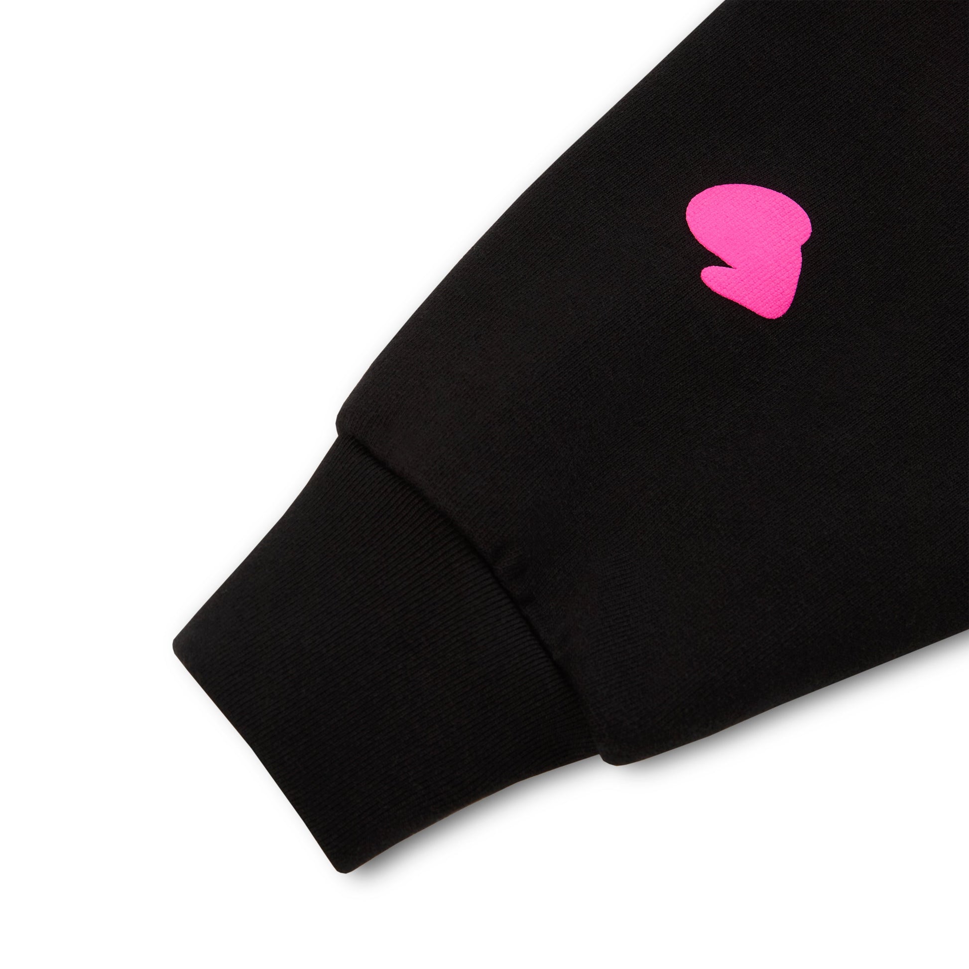 SP5DER Beluga Angel Number Hoodie – Black - Detail View 5