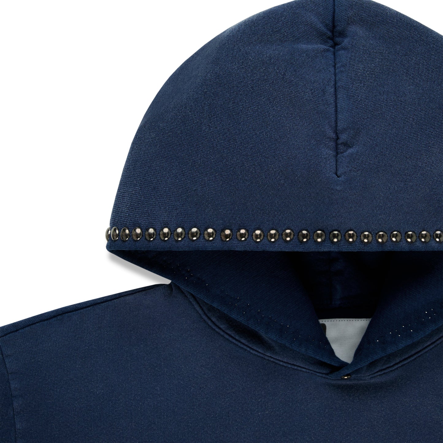 SP5DER Punk V3 Studded Hoodie - Blue - Detail View 4