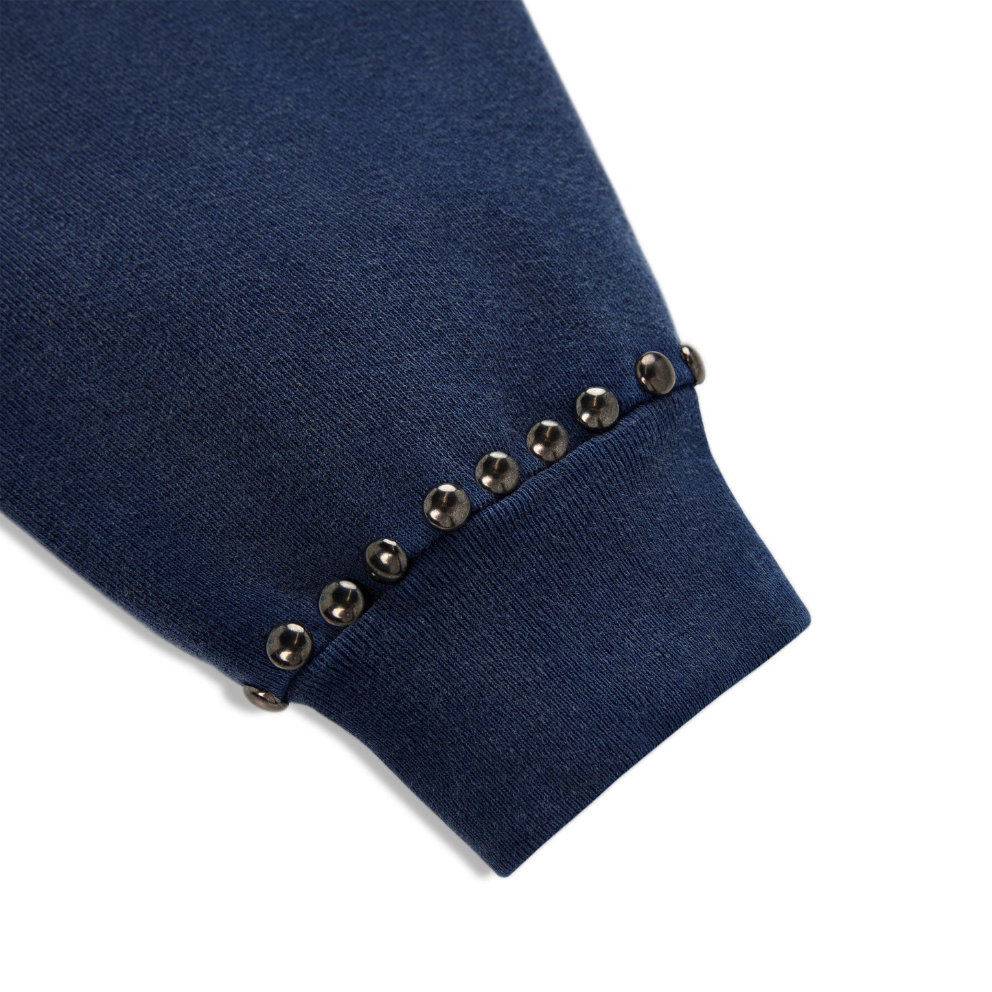 SP5DER Punk V3 Studded Hoodie - Blue - Detail View 3
