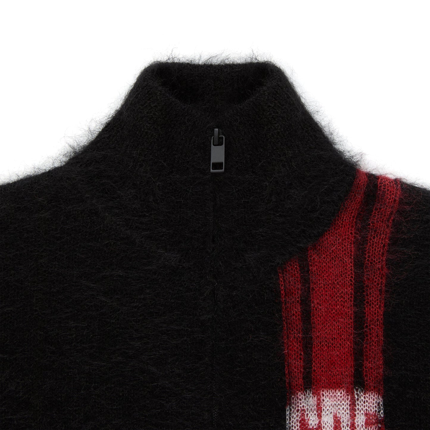 SP5DER Rally Knit Zip Sweater in Black