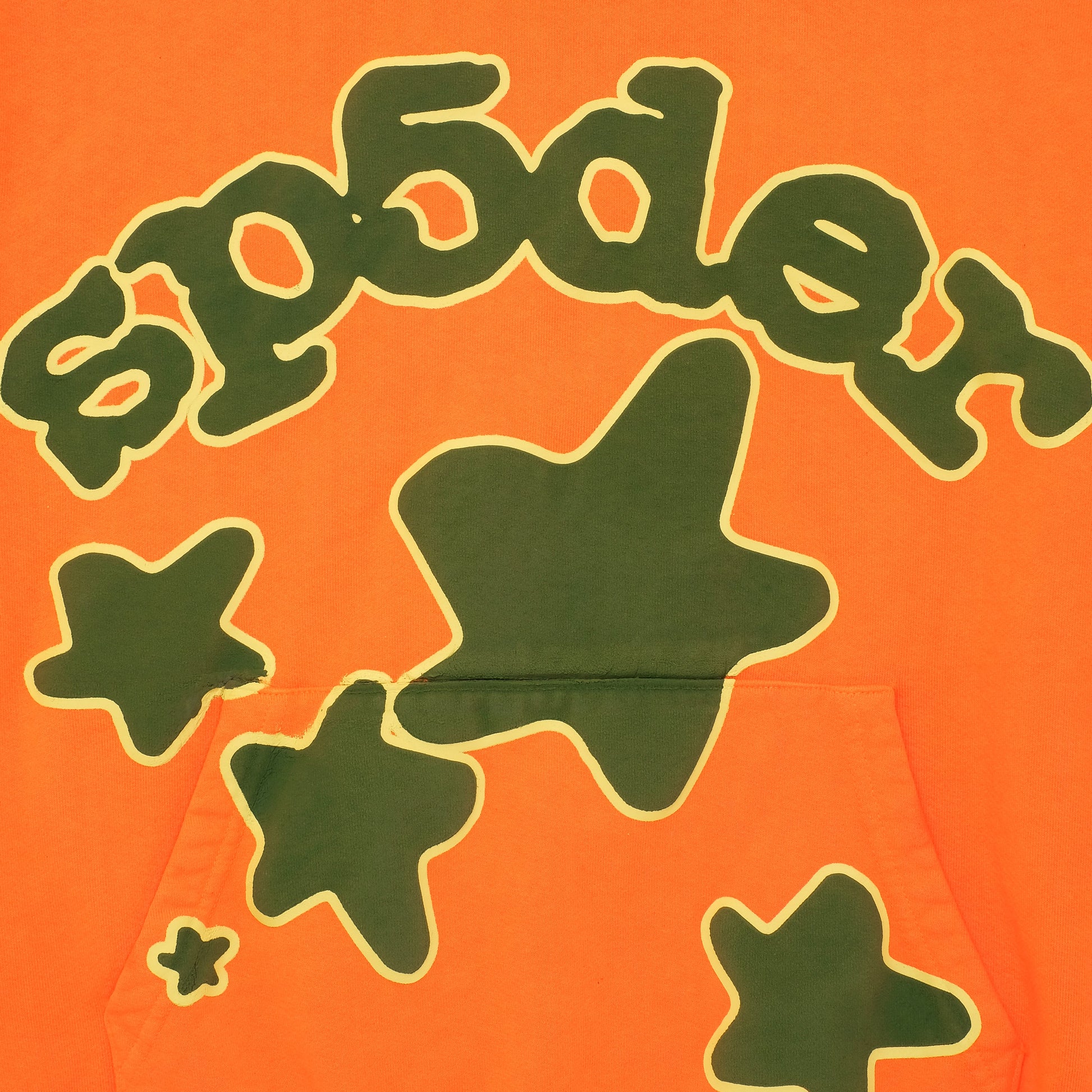 SP5DER Beluga Hoodie – Orange - Detail View 1
