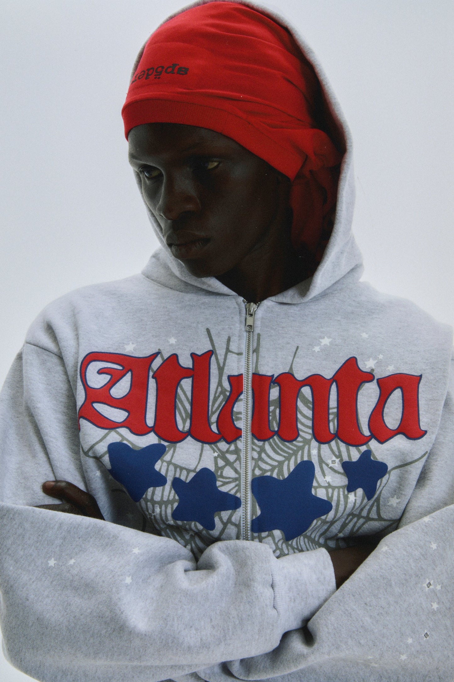 SP5DER Atlanta Full-Zip Hoodie – Grey - Detail View 14