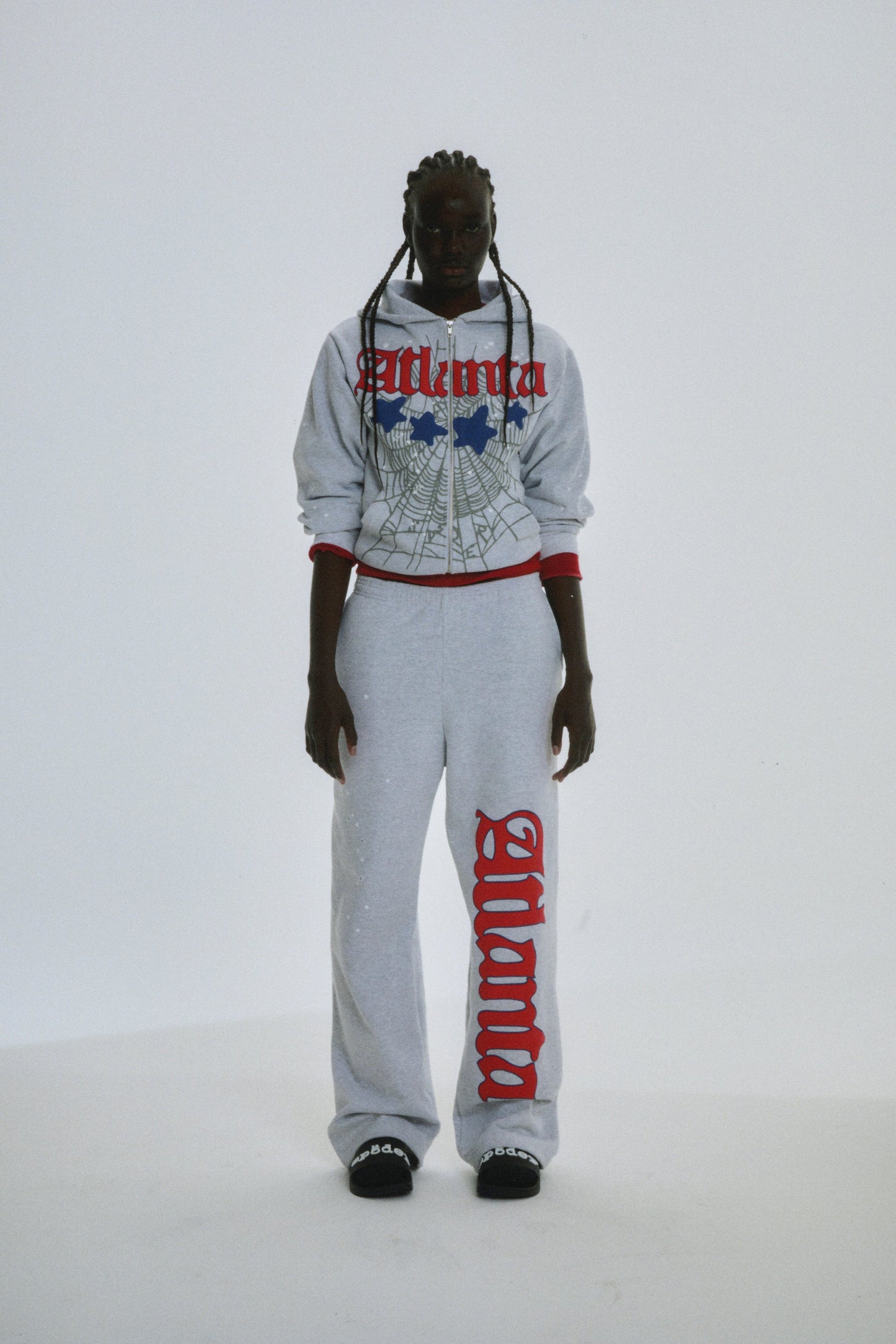SP5DER Atlanta Full-Zip Hoodie – Grey - Detail View 7