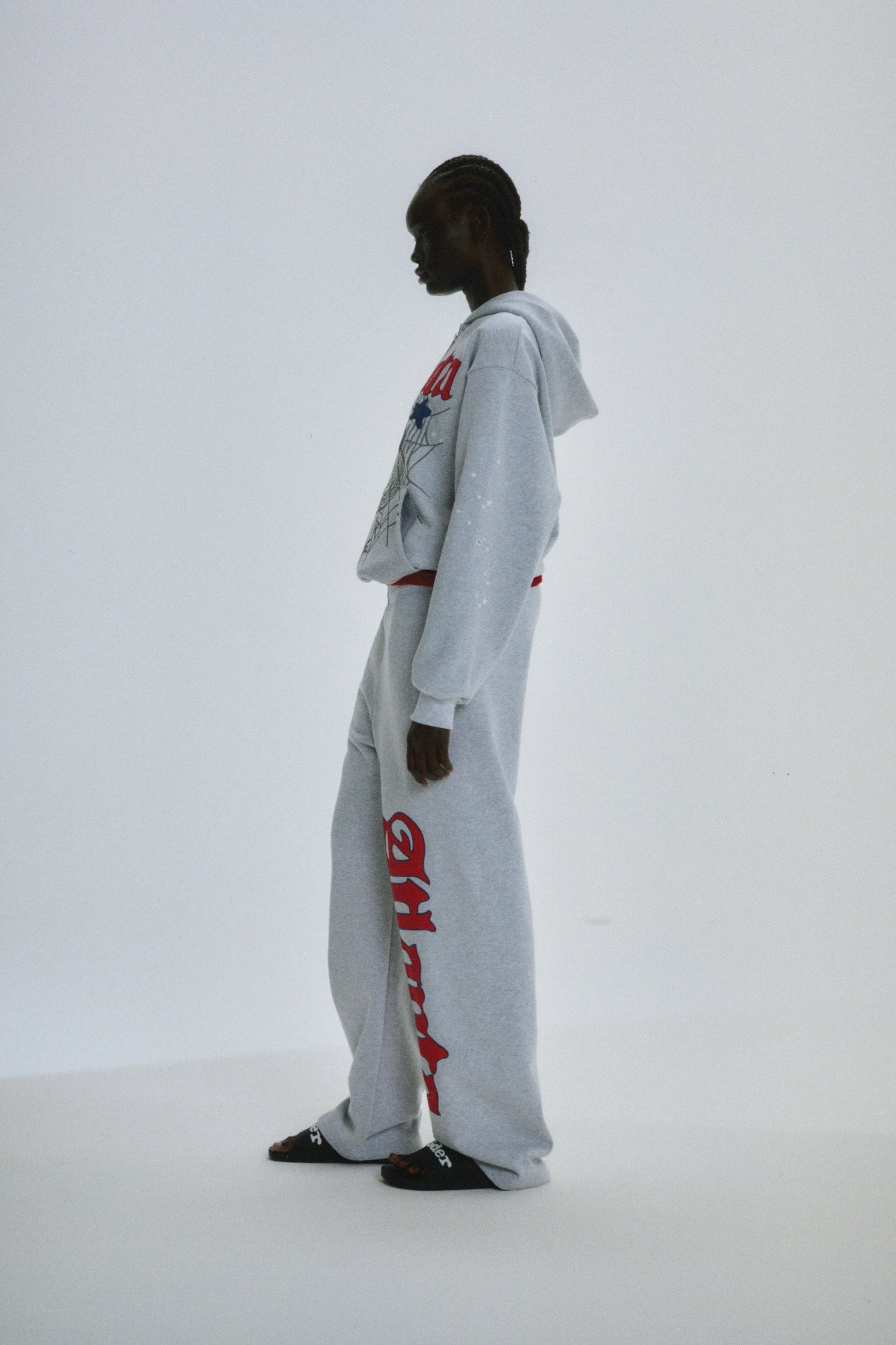 SP5DER Atlanta Full-Zip Hoodie – Grey - Detail View 9