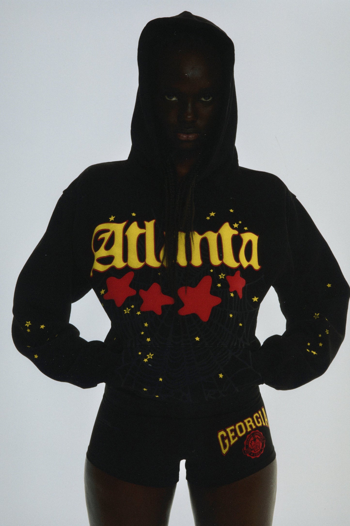 SP5DER Atlanta Hoodie – Black - Detail View 12