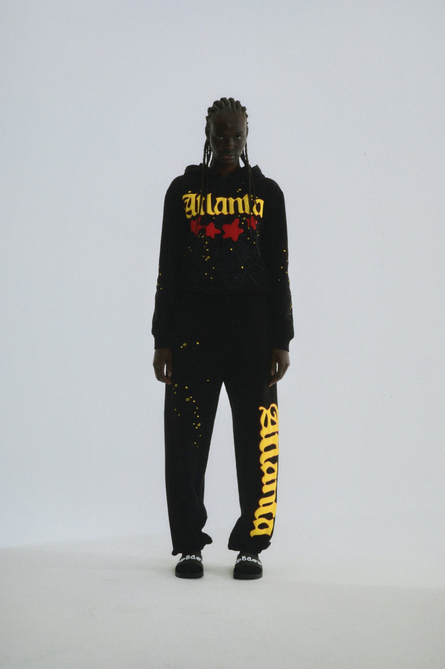 SP5DER Atlanta Hoodie – Black - Detail View 6