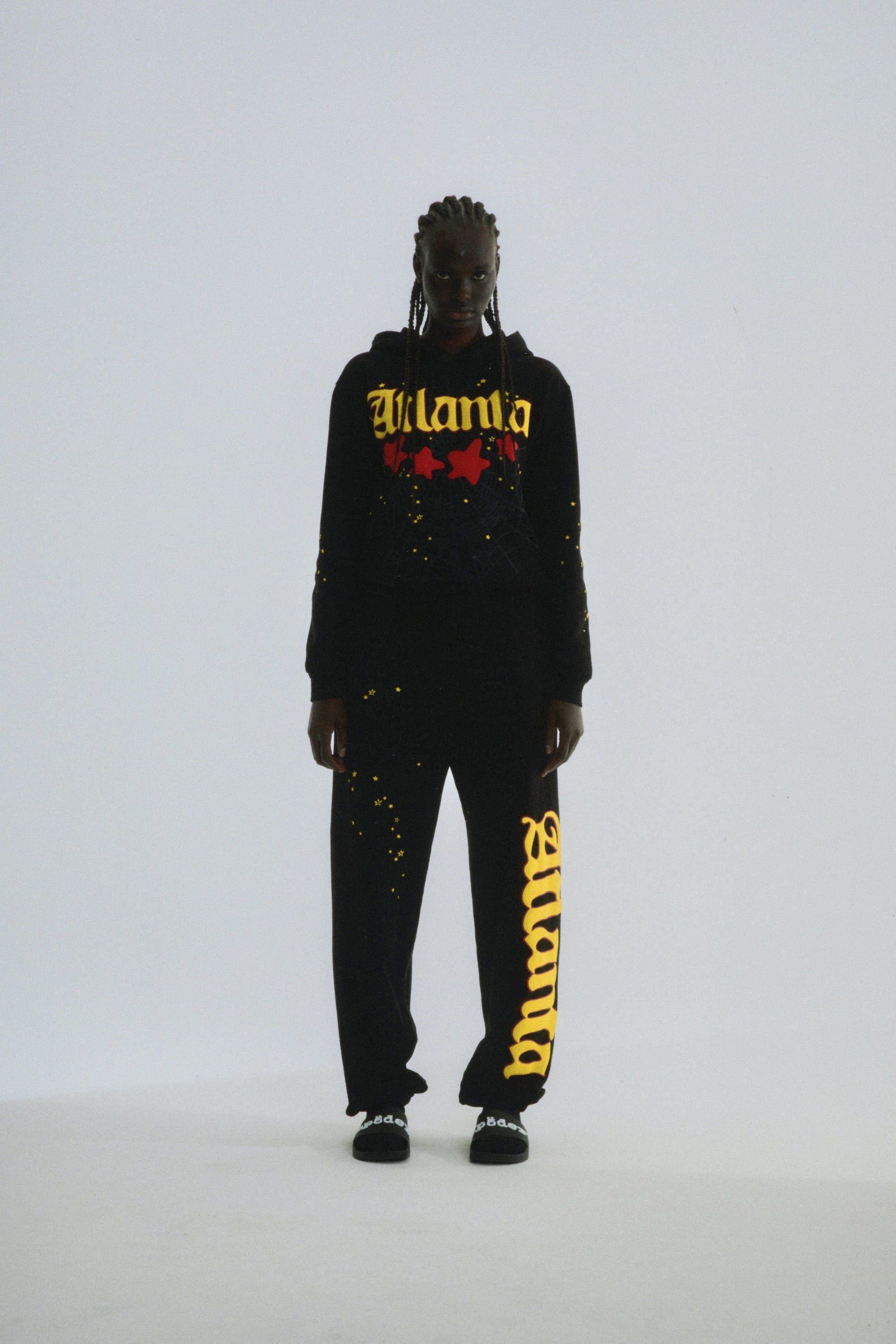 SP5DER Atlanta Hoodie – Black - Detail View 6