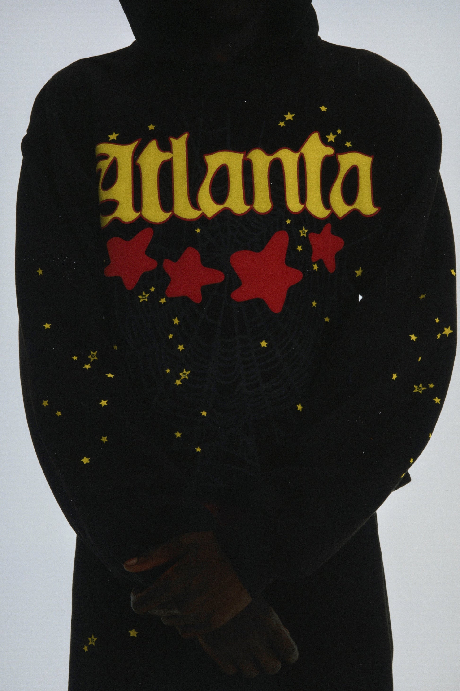 SP5DER Atlanta Hoodie – Black - Detail View 13