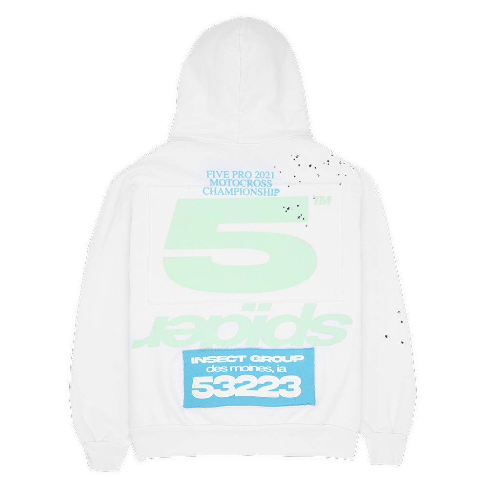 SP5DER Adult Sweatshirt – White - Back View