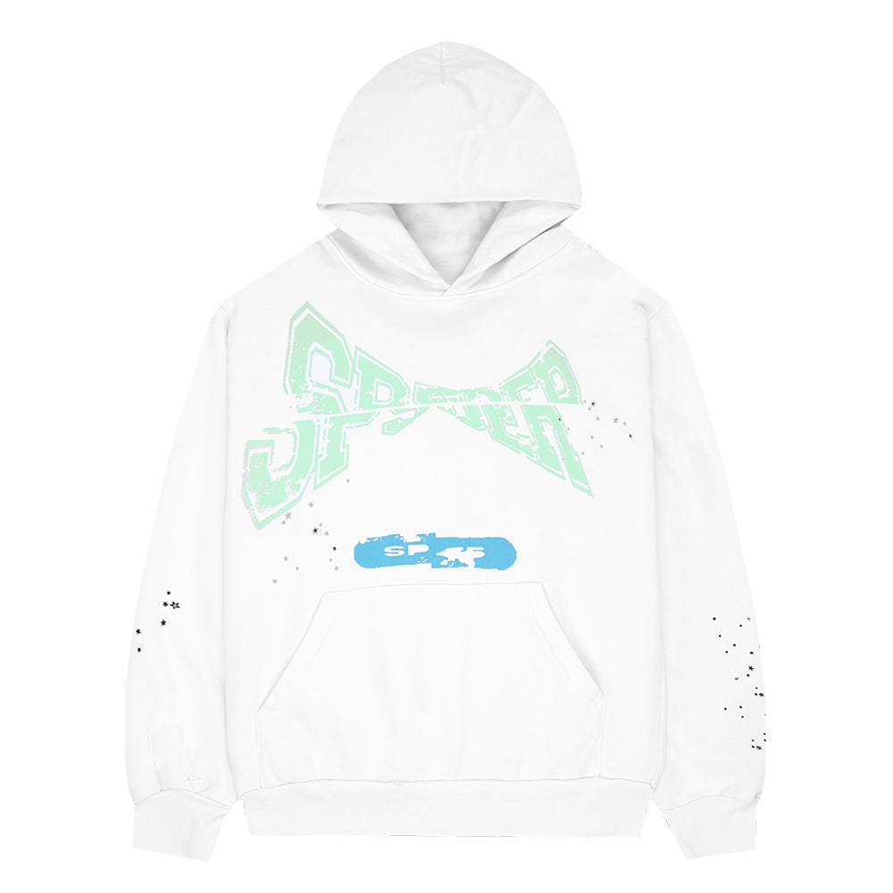 SP5DER Adult Sweatshirt – White - Front View