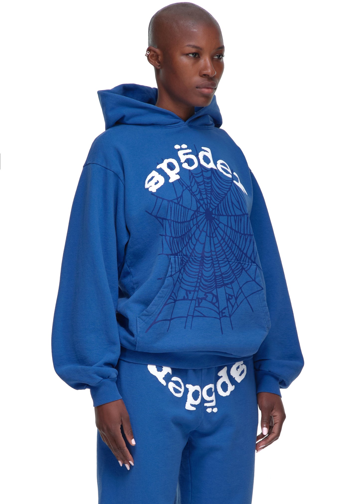 SP5DER Legacy Hoodie – Blue - Detail View 5