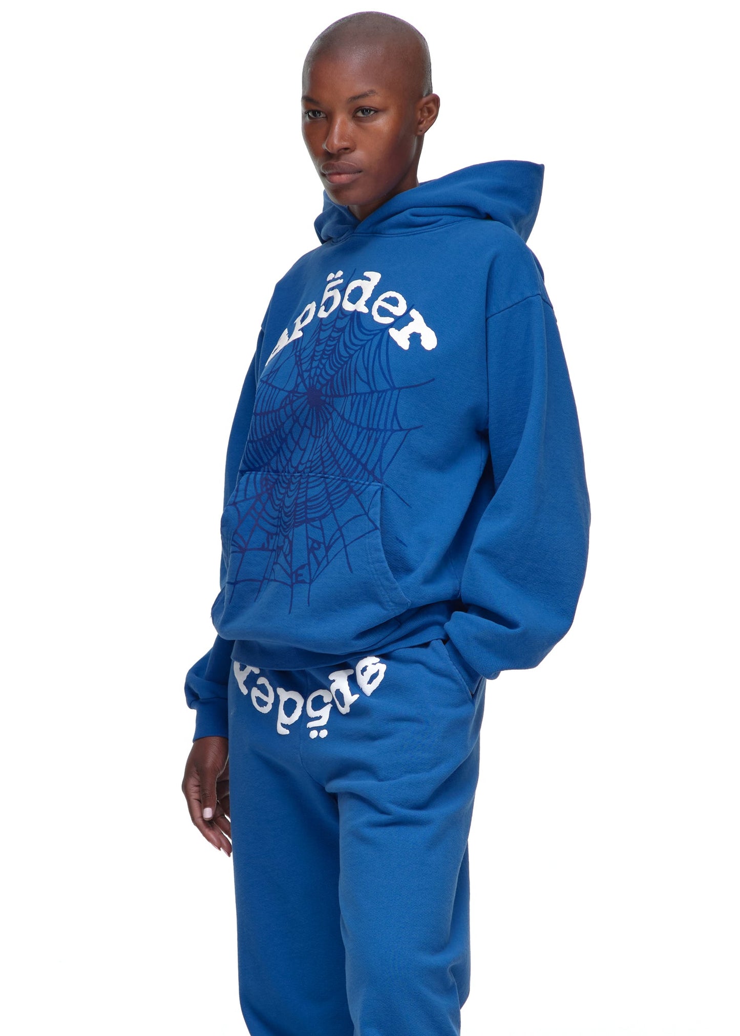 SP5DER Legacy Hoodie – Blue - Detail View 9