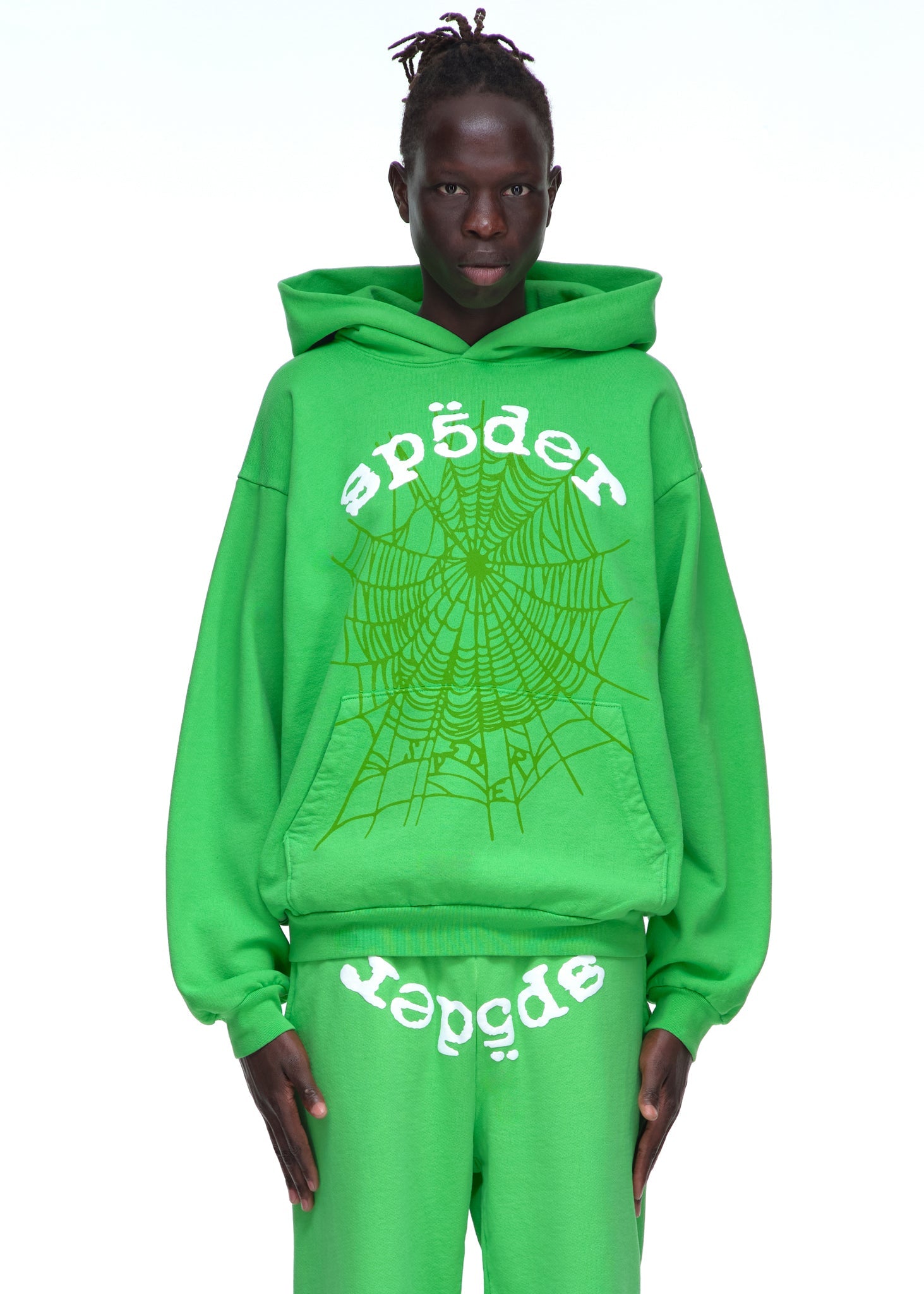 SP5DER Legacy Hoodie – Green - Detail View 2