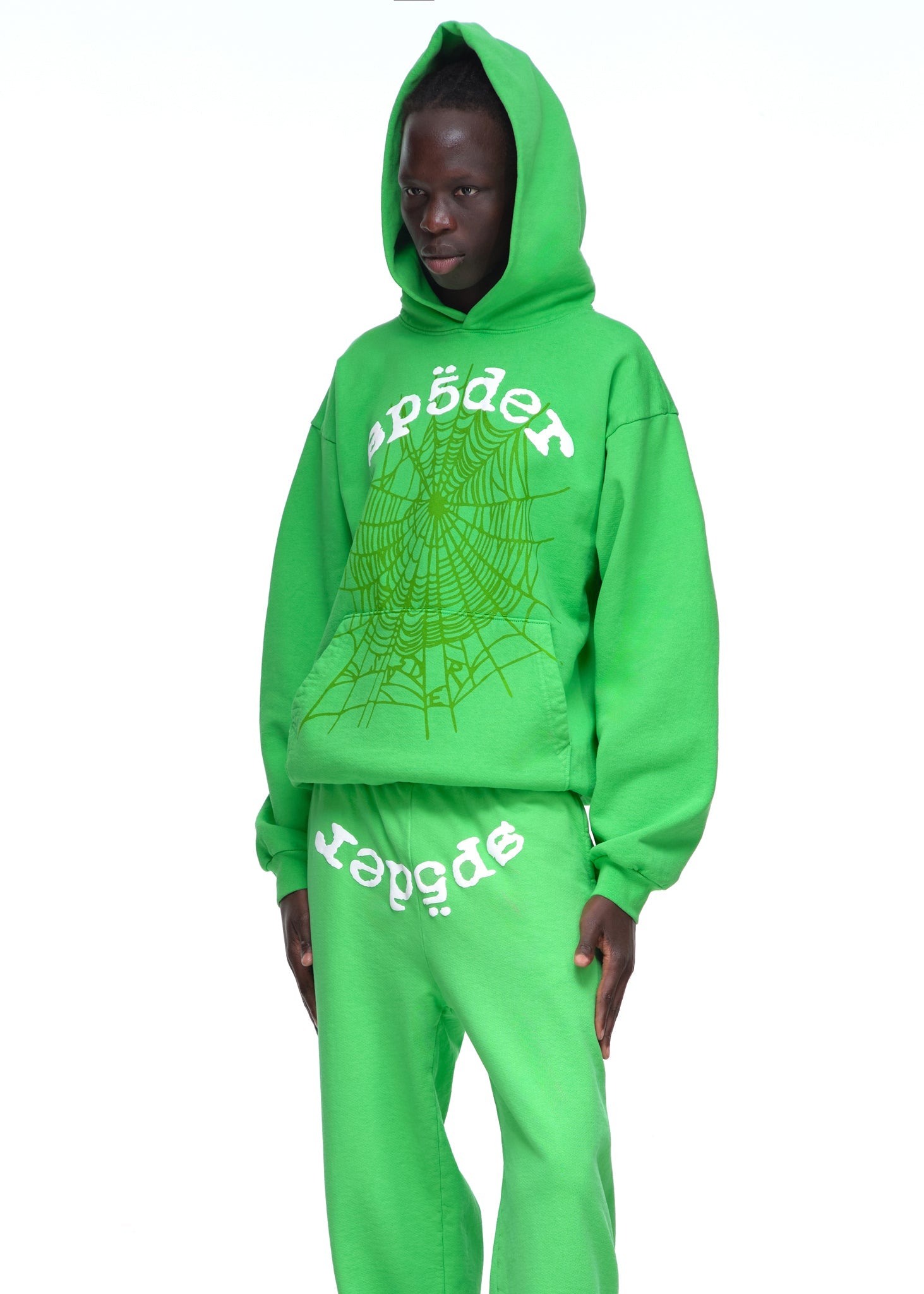 SP5DER Legacy Hoodie – Green - Detail View 4