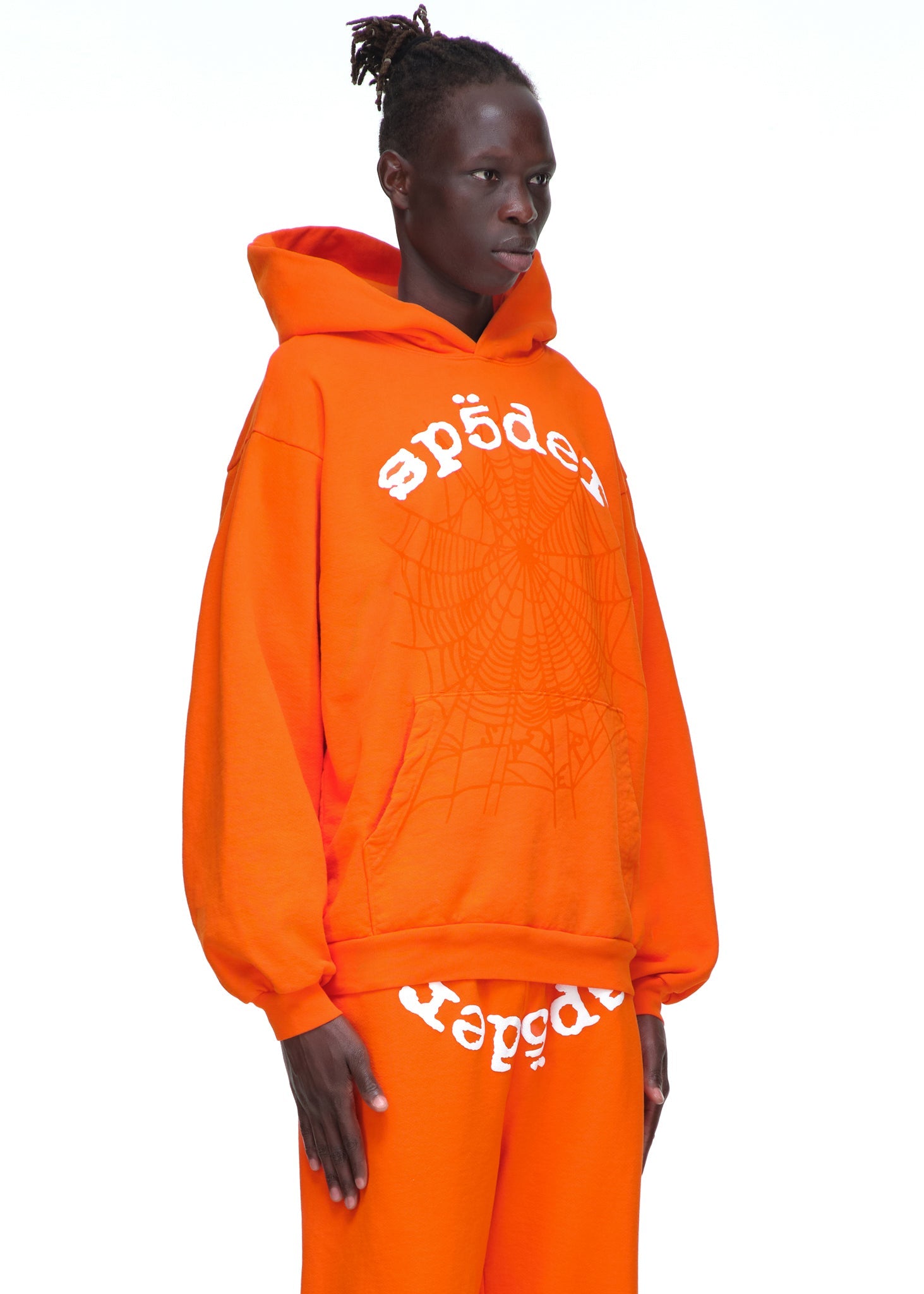 SP5DER Legacy Hoodie – Orange - Detail View 4
