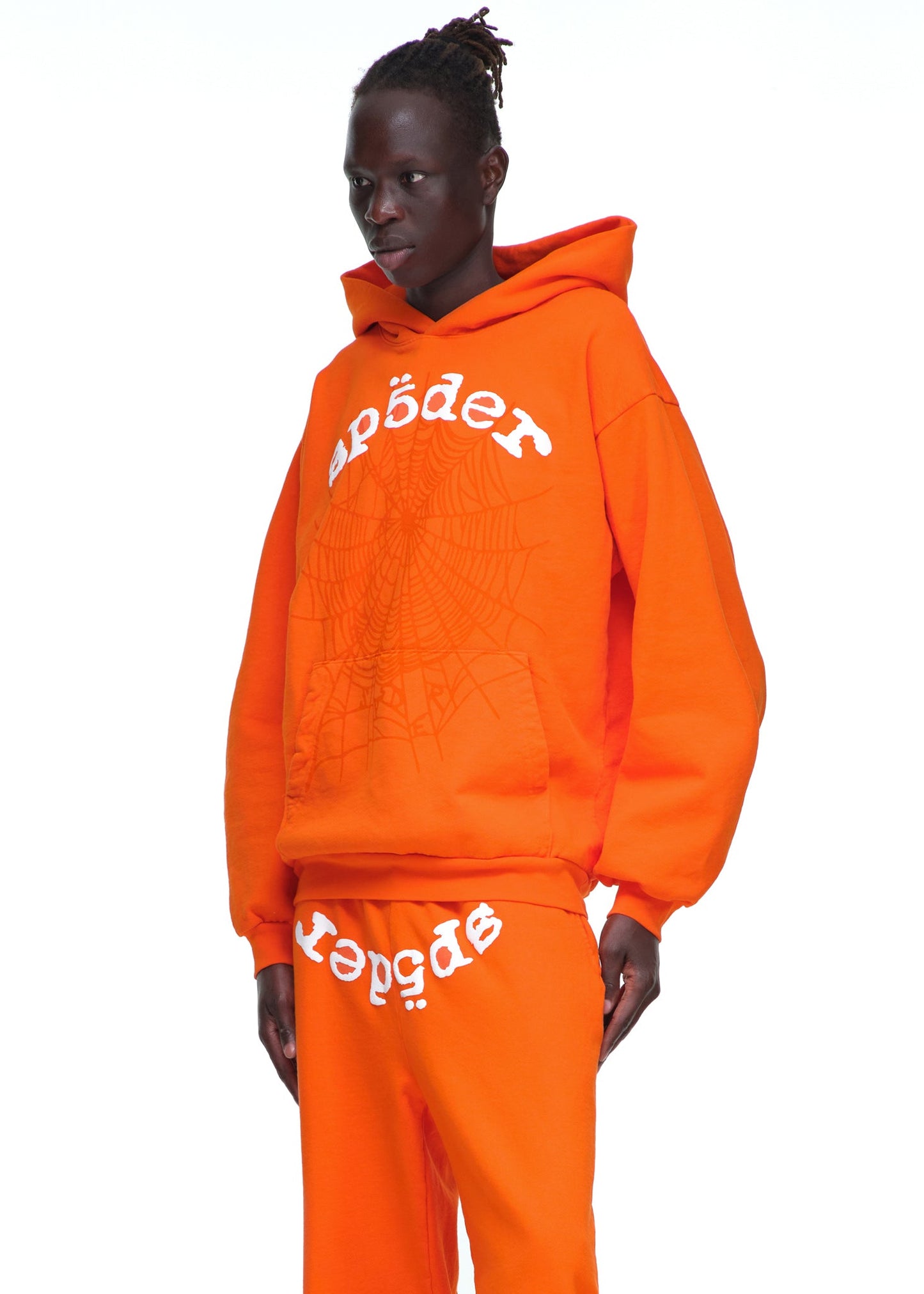 SP5DER Legacy Hoodie – Orange - Detail View 6