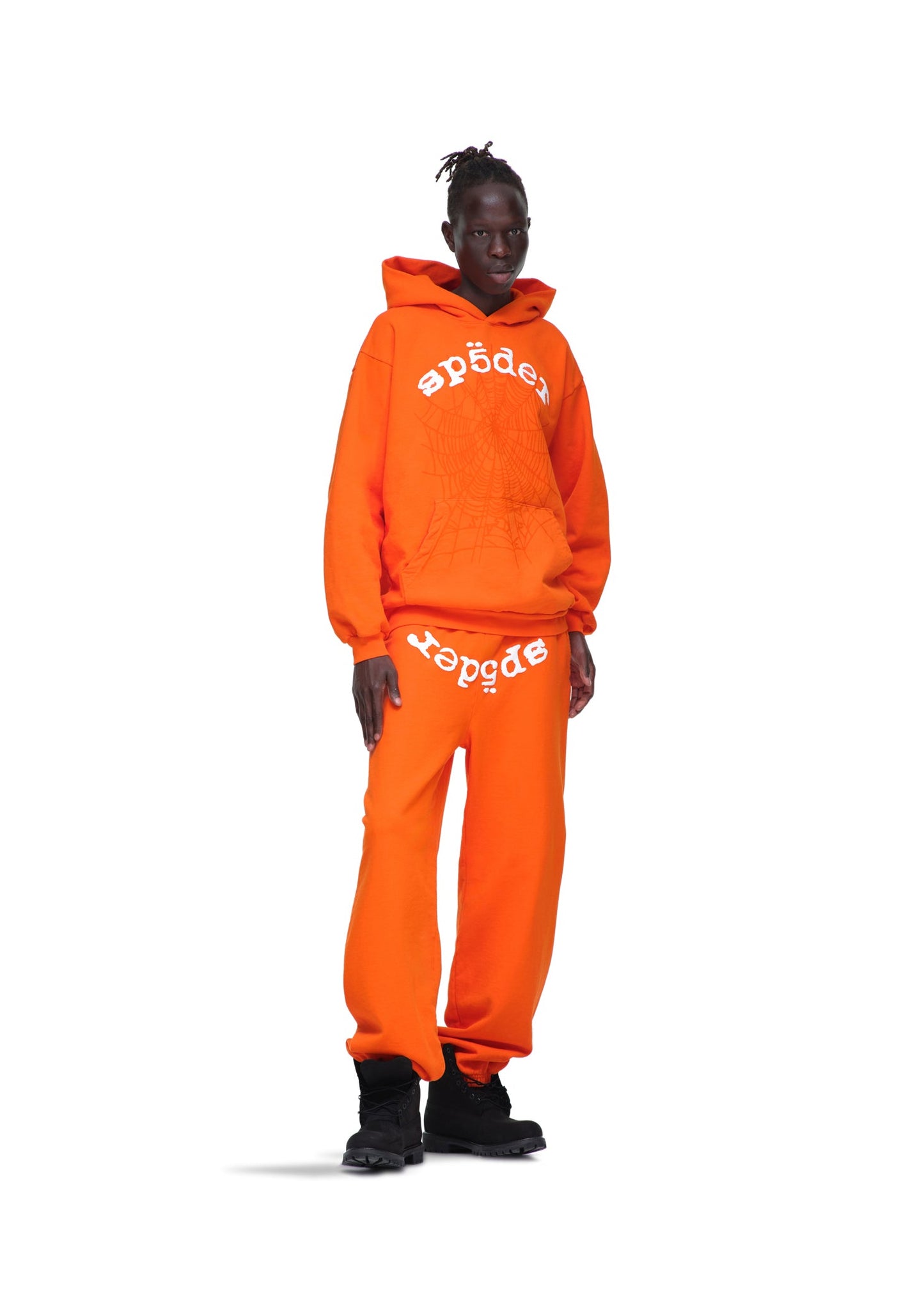 SP5DER Legacy Hoodie – Orange - Detail View 10