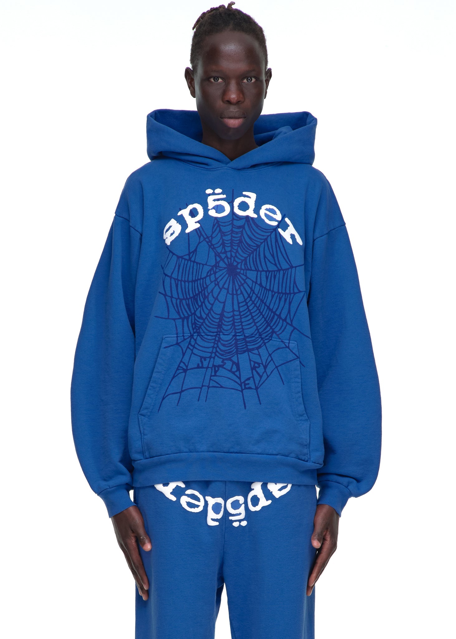 SP5DER Legacy Hoodie – Blue - Detail View 2