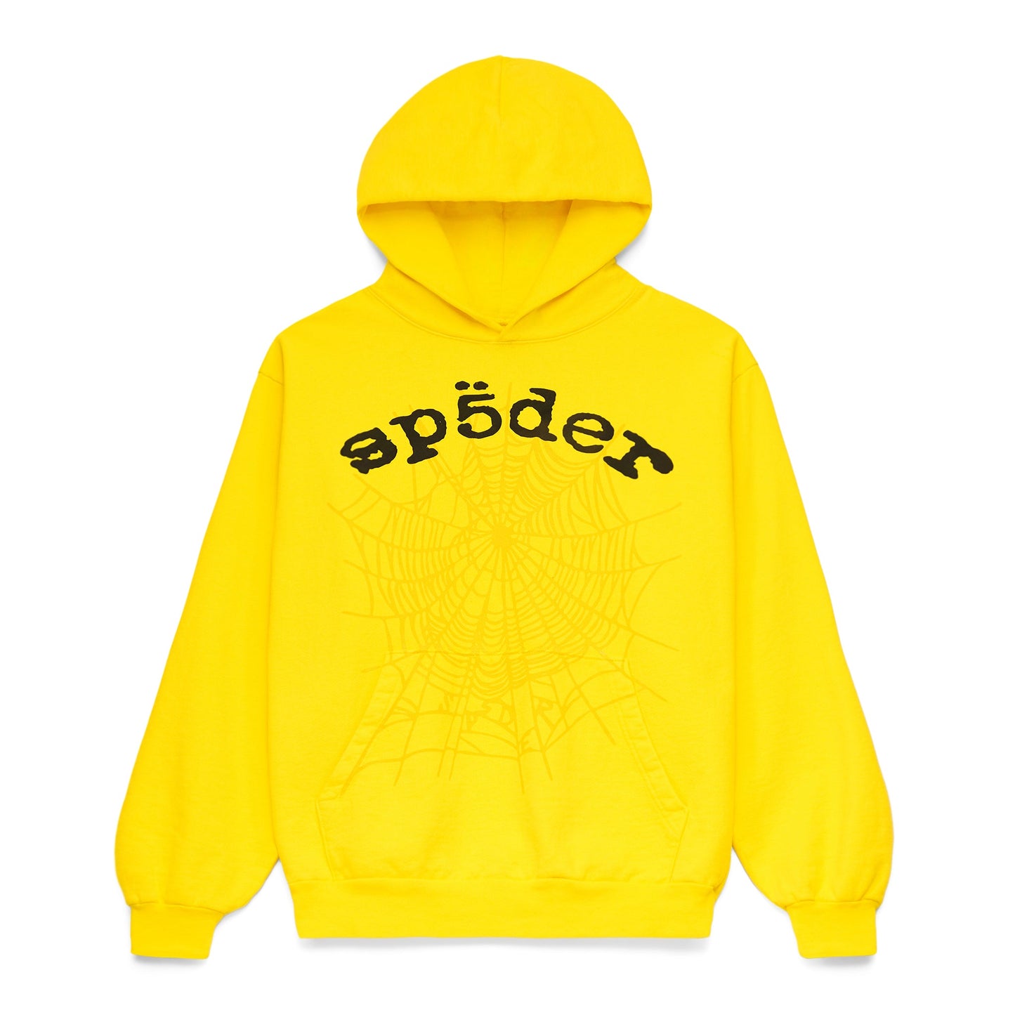 SP5DER Legacy Hoodie – Yellow - Front View