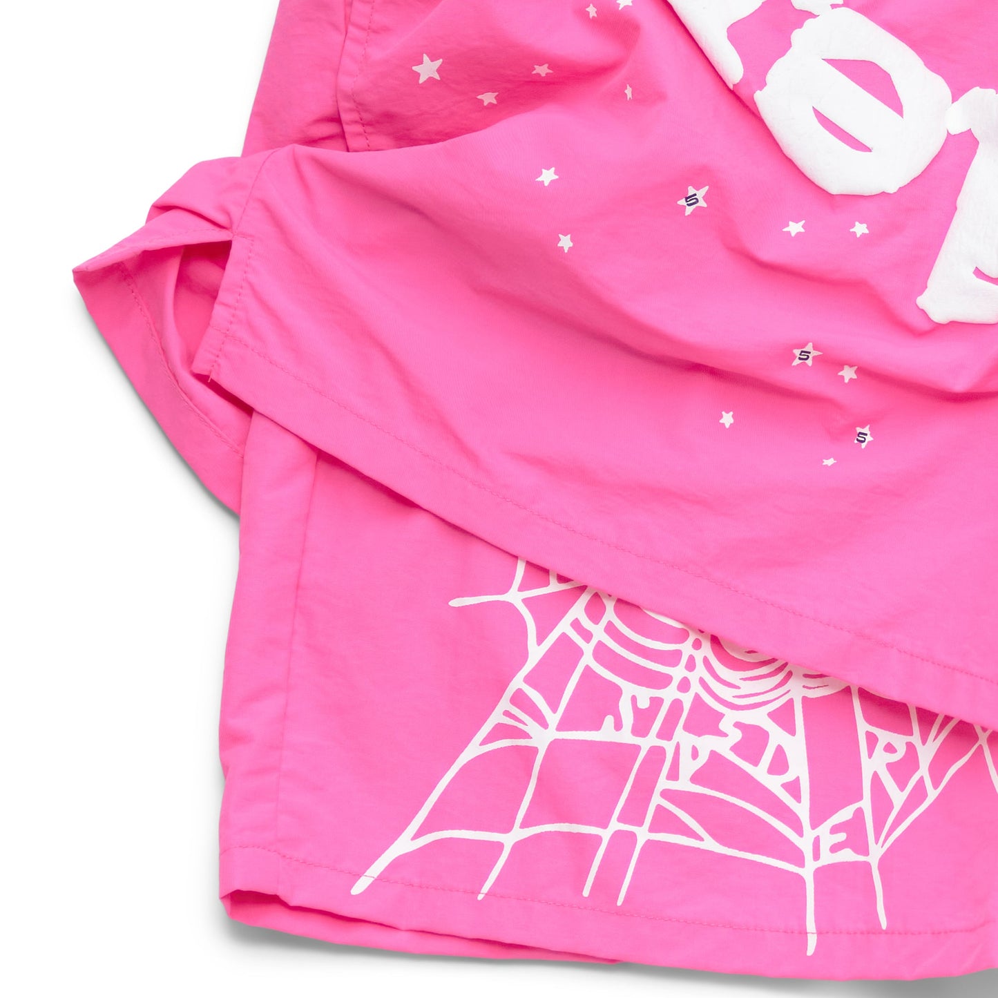SP5DER OG Web V2 Double Layer Short in Pink