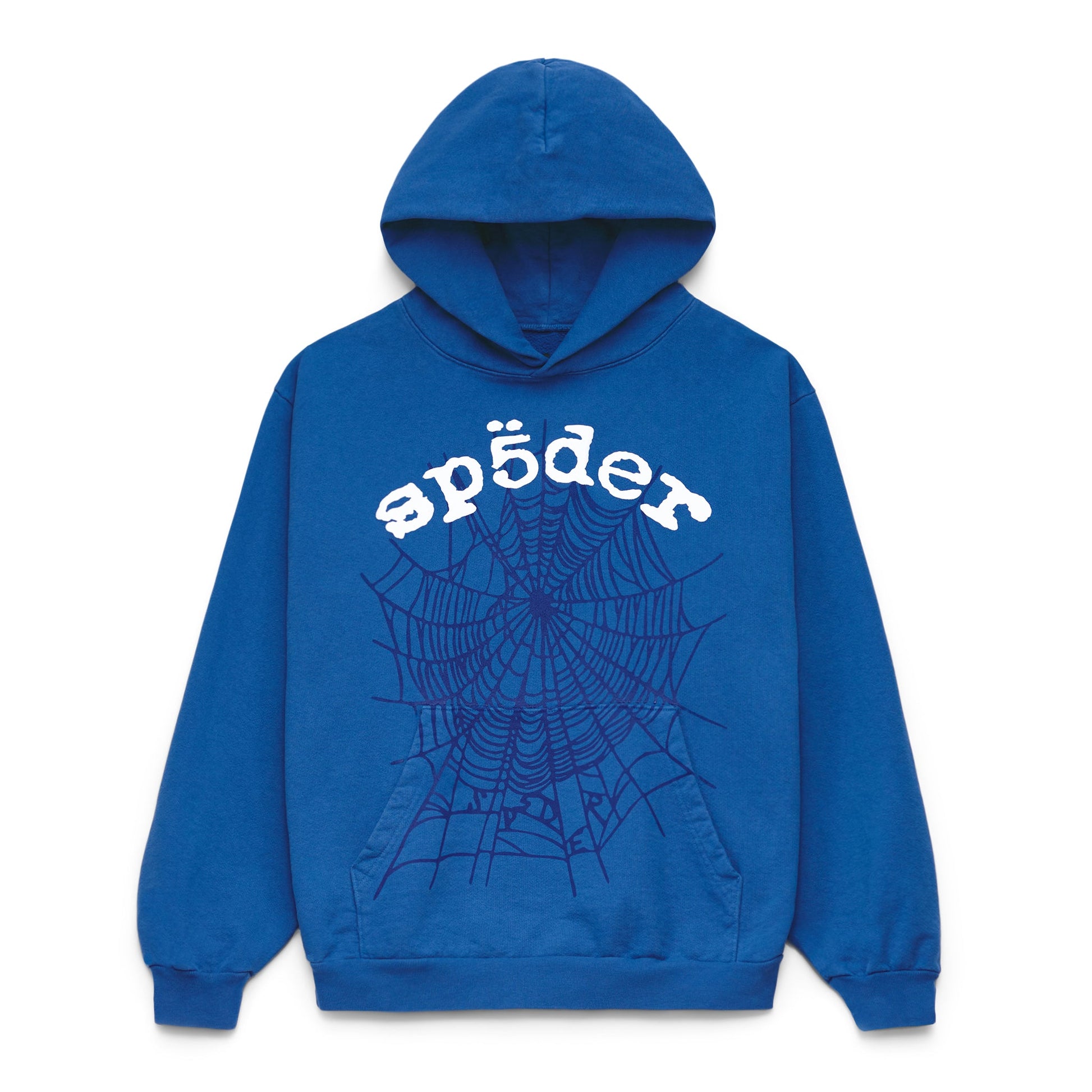 SP5DER Legacy Hoodie – Blue - Front View