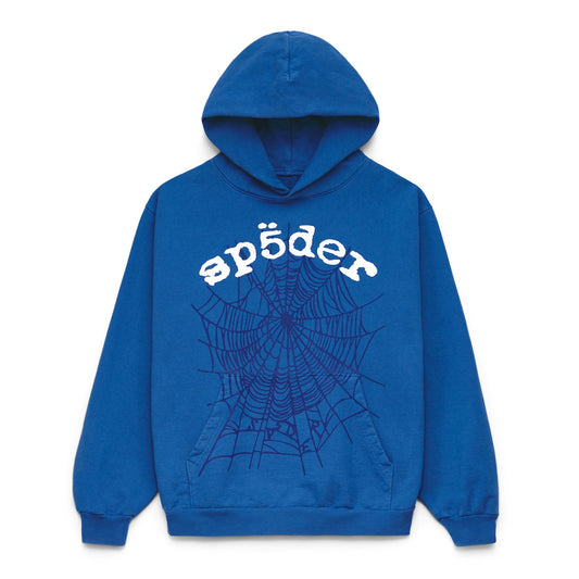SP5DER Legacy Hoodie – Blue - Front View