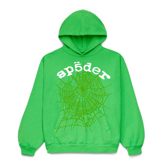 SP5DER Legacy Hoodie – Green - Front View