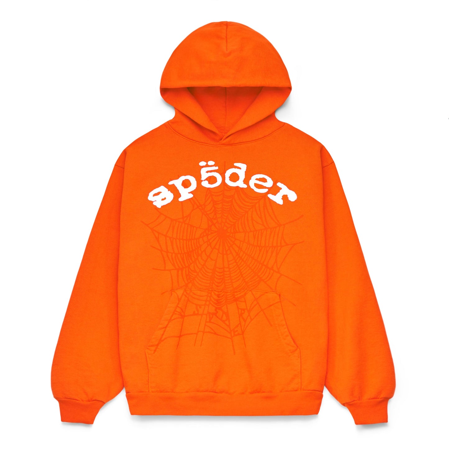 SP5DER Legacy Hoodie – Orange - Front View