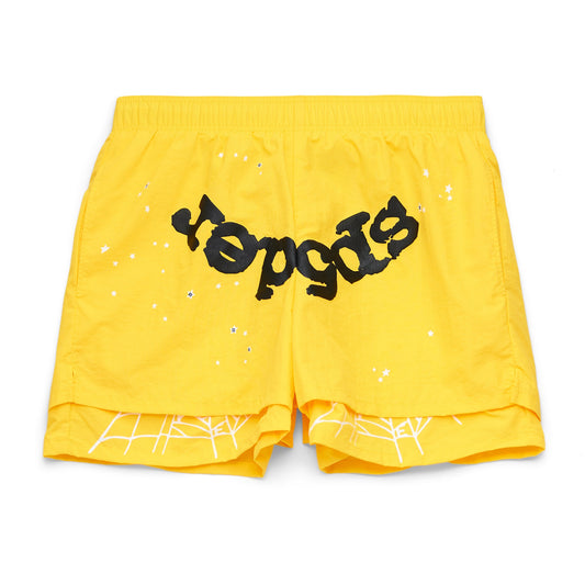 SP5DER OG Web V2 Double Layer Short in Yellow