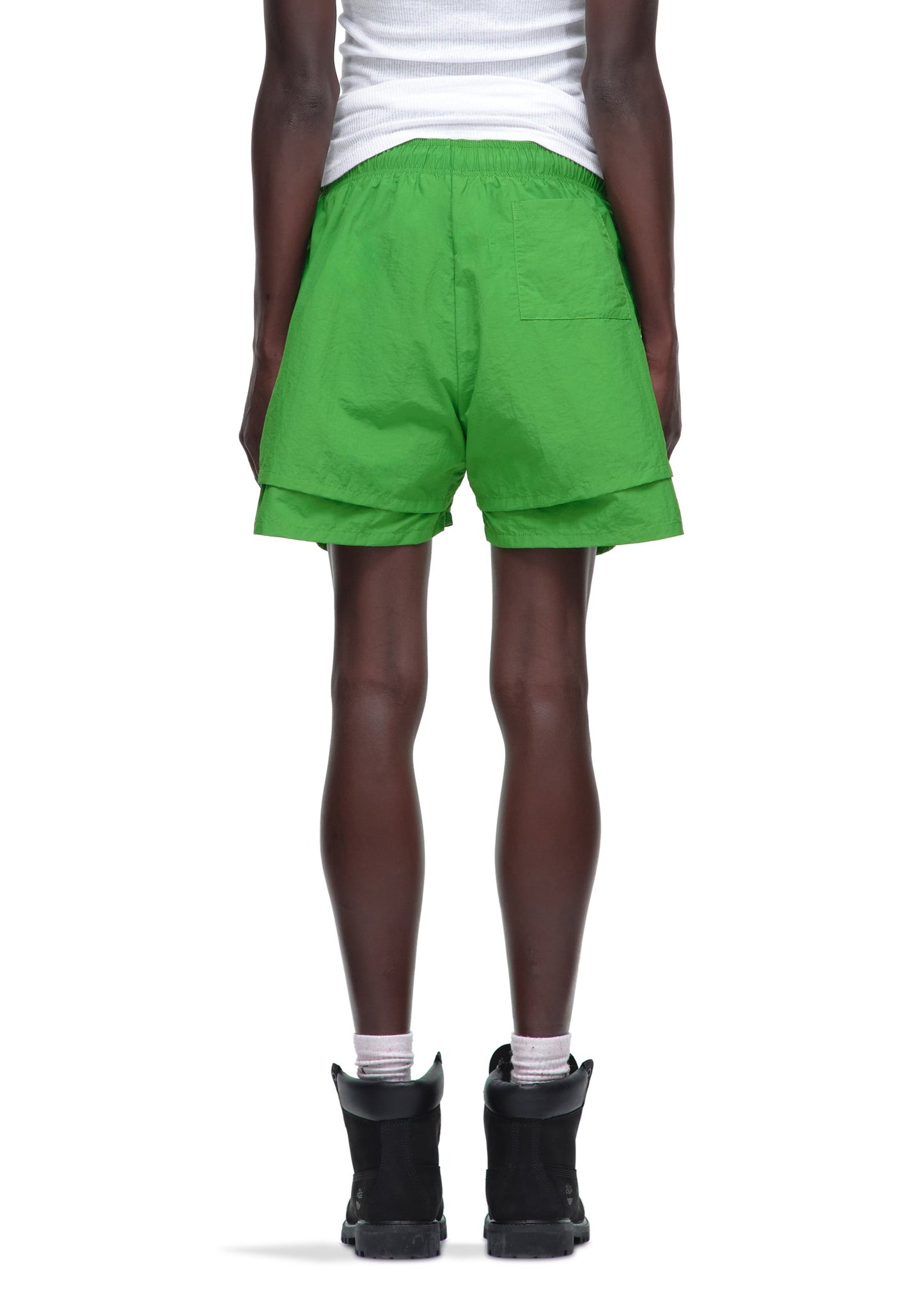 SP5DER OG Web V2 Double Layer Short in Bright Green