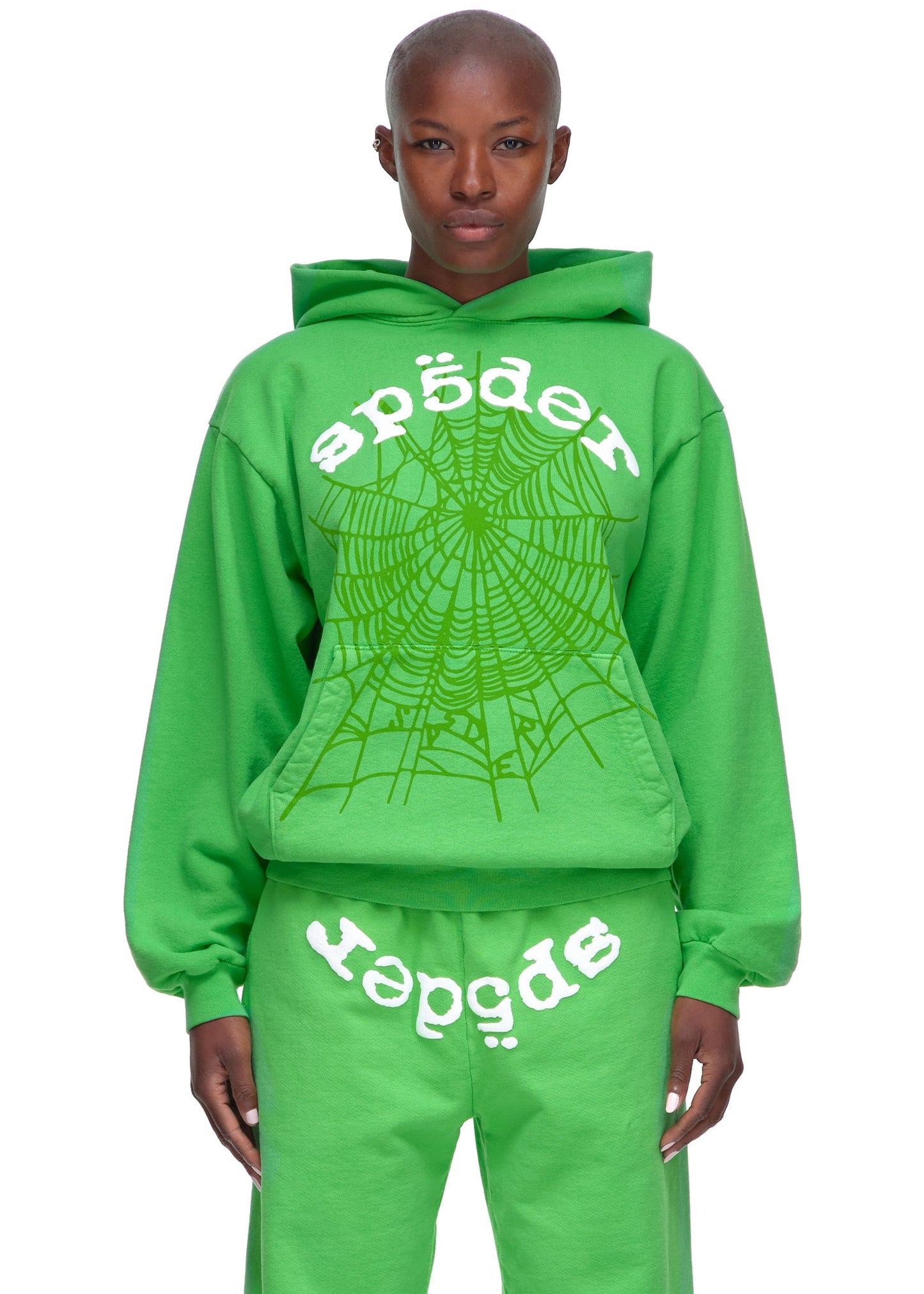 SP5DER Legacy Hoodie – Green - Detail View 3